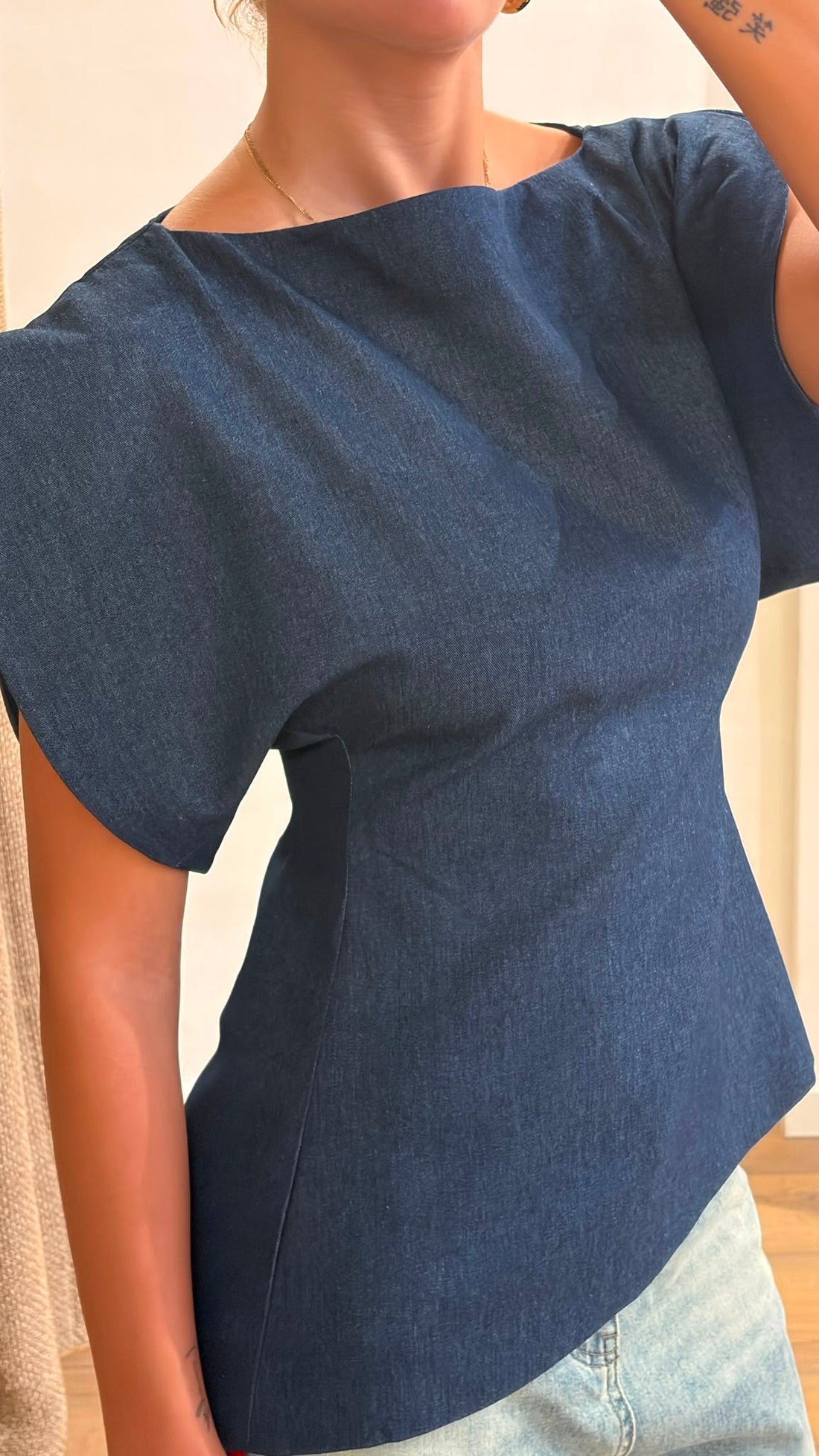 Top bleu magdalena