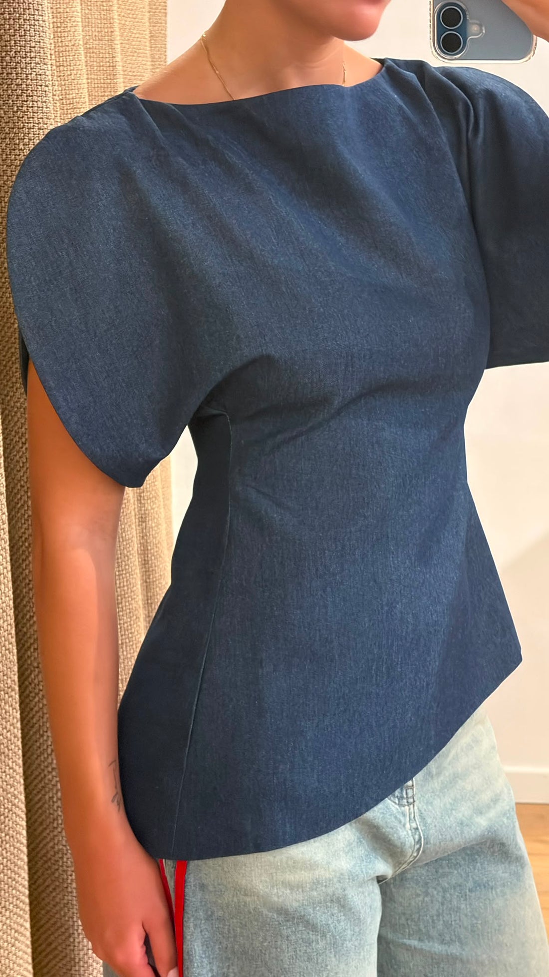Top bleu magdalena