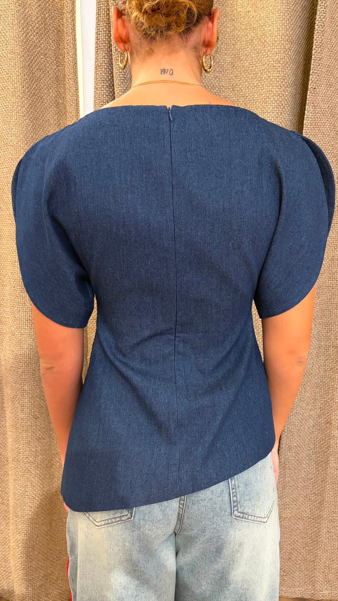 Top bleu magdalena