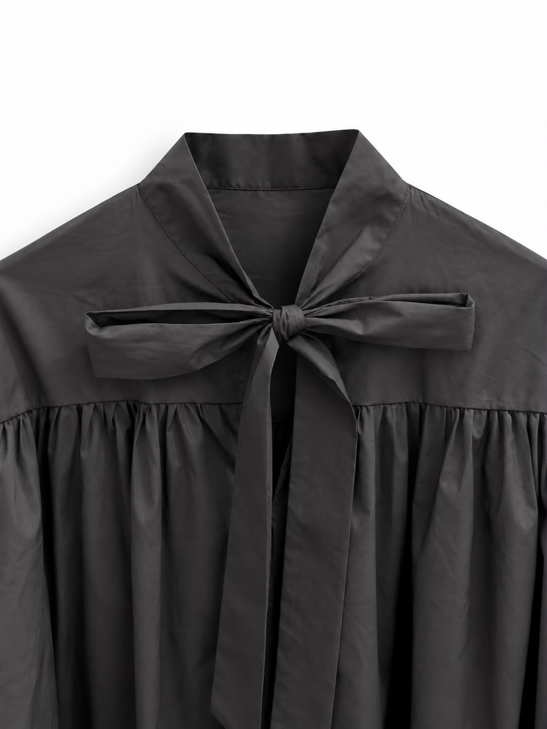 Blouse ample noeud noire