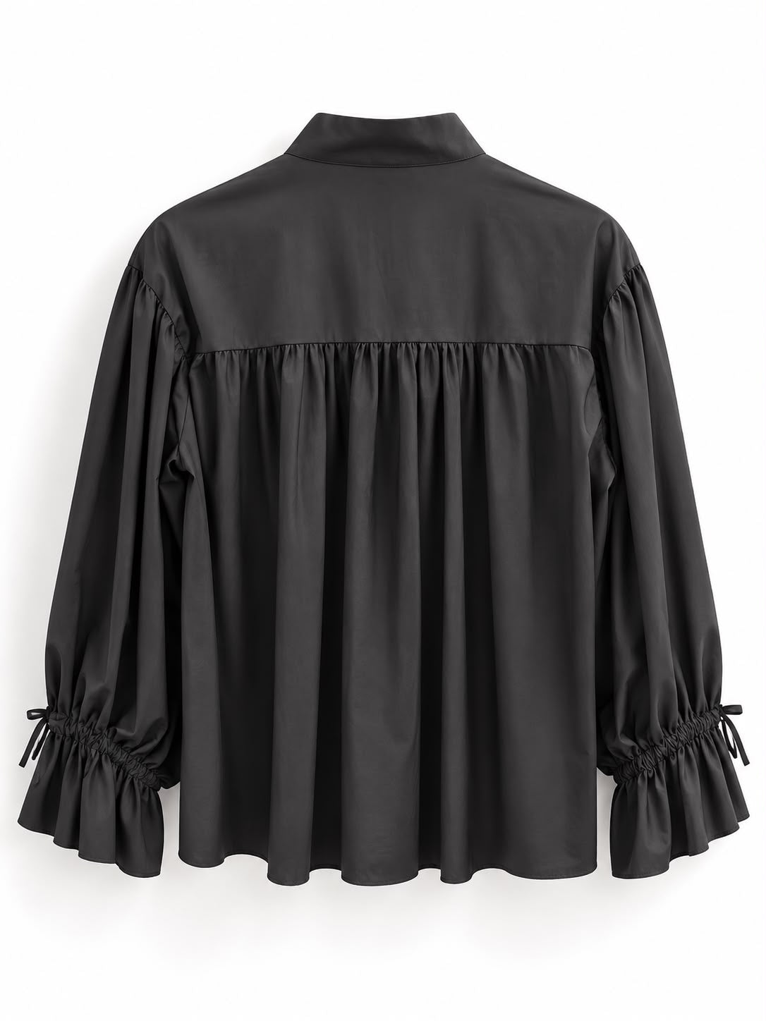 Blouse ample noeud noire