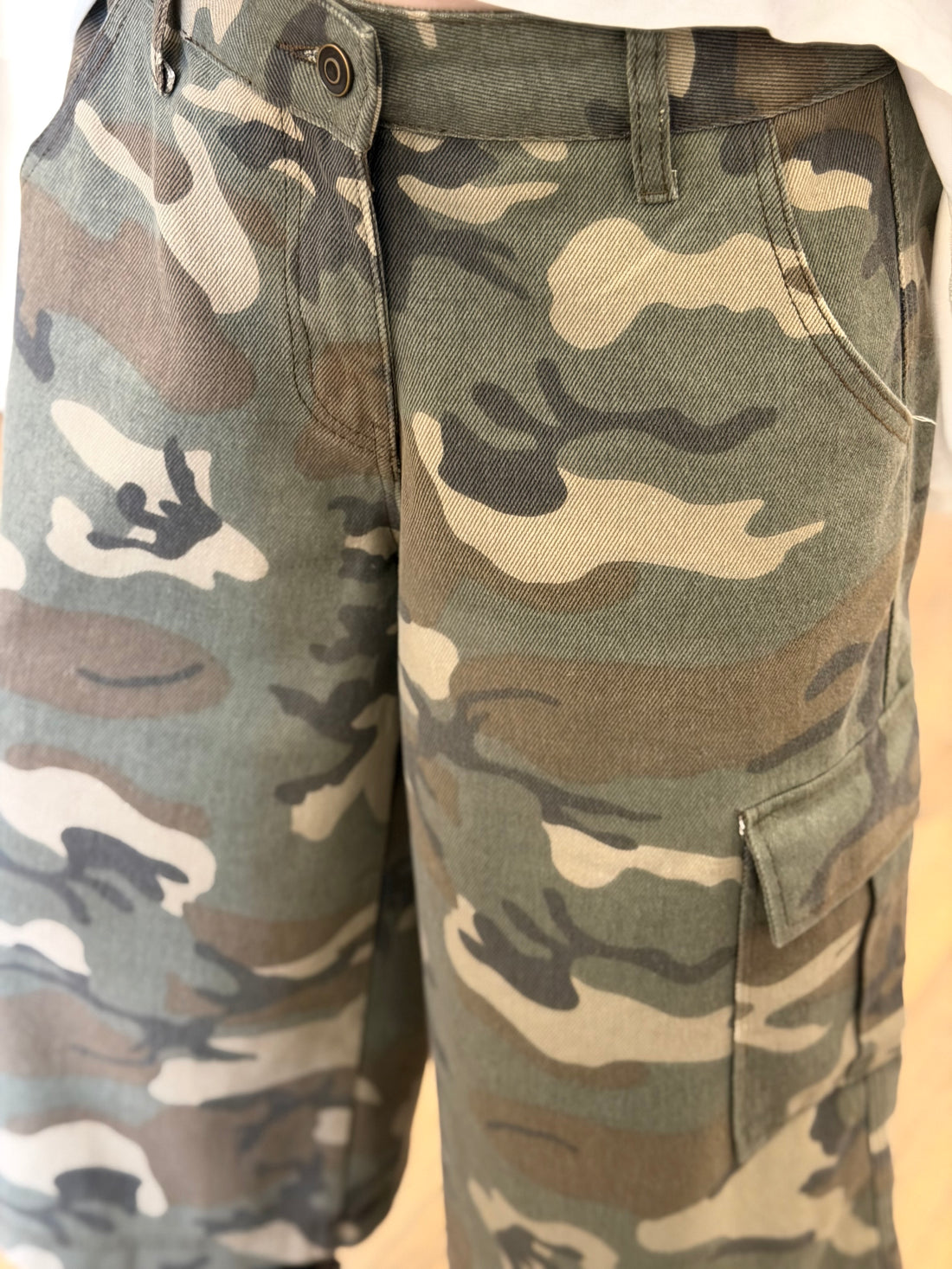 Bermuda treilli camouflage