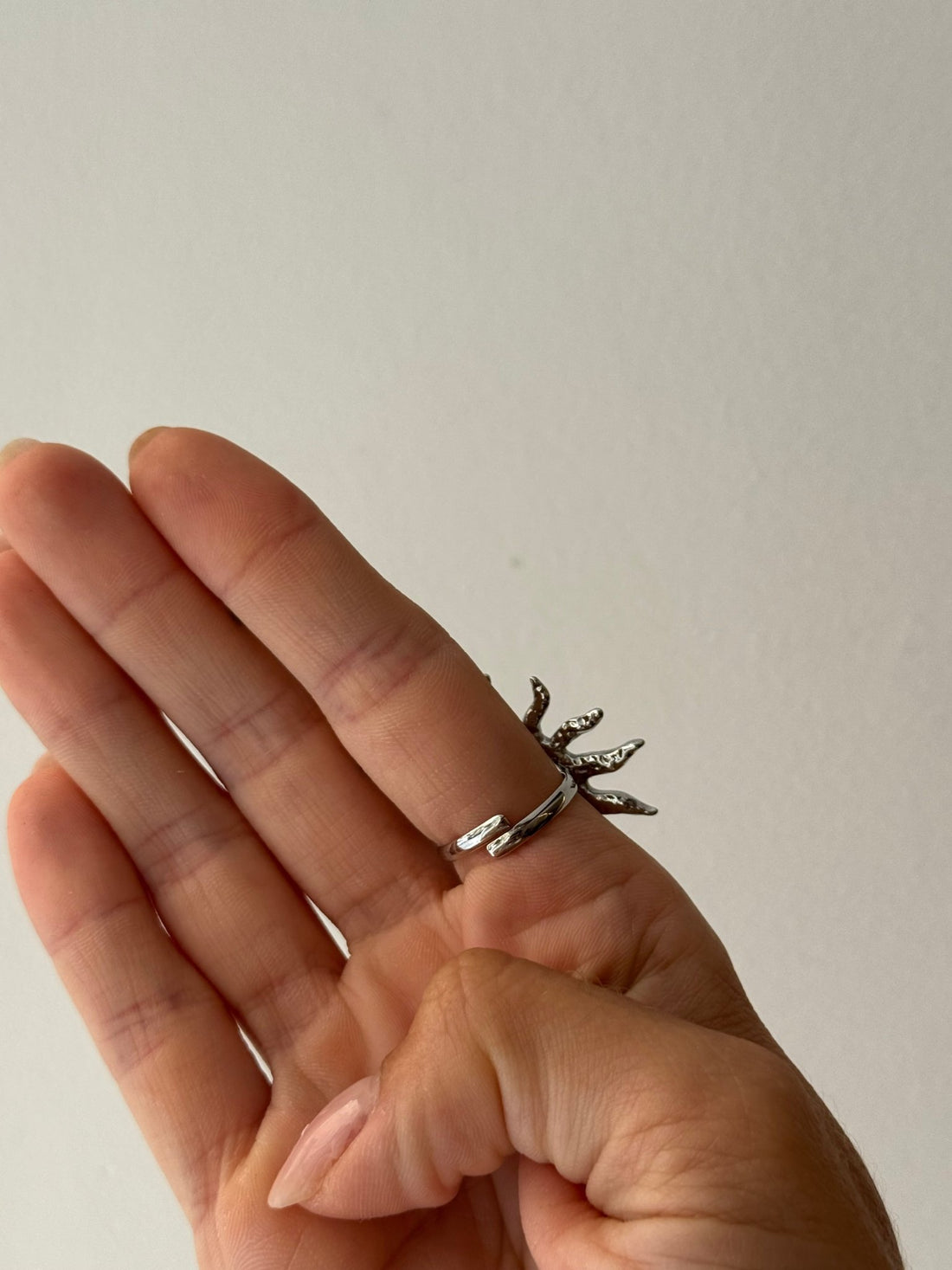 Bague argentée soleil - Léone