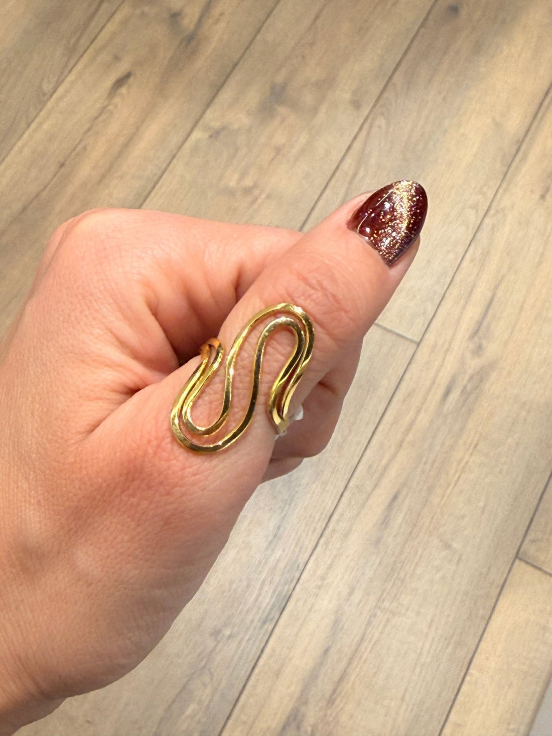 BAGUE DORÉE l16 - 127 - Léone