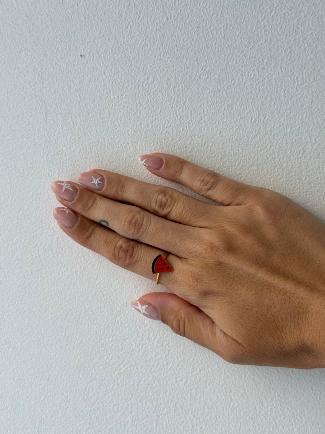 Bague dorée pastèque - Léone