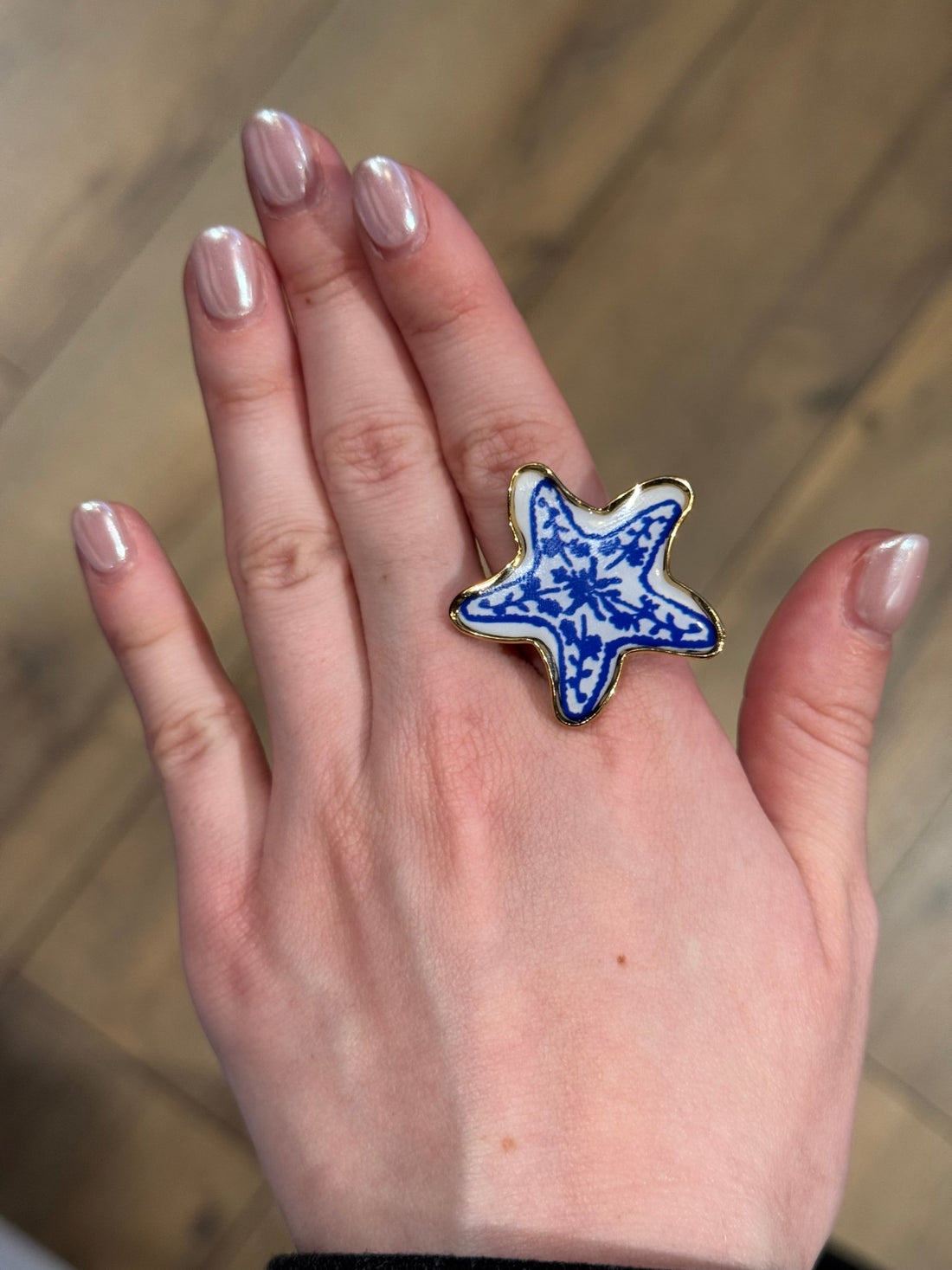 Bague étoile azulejos - Léone