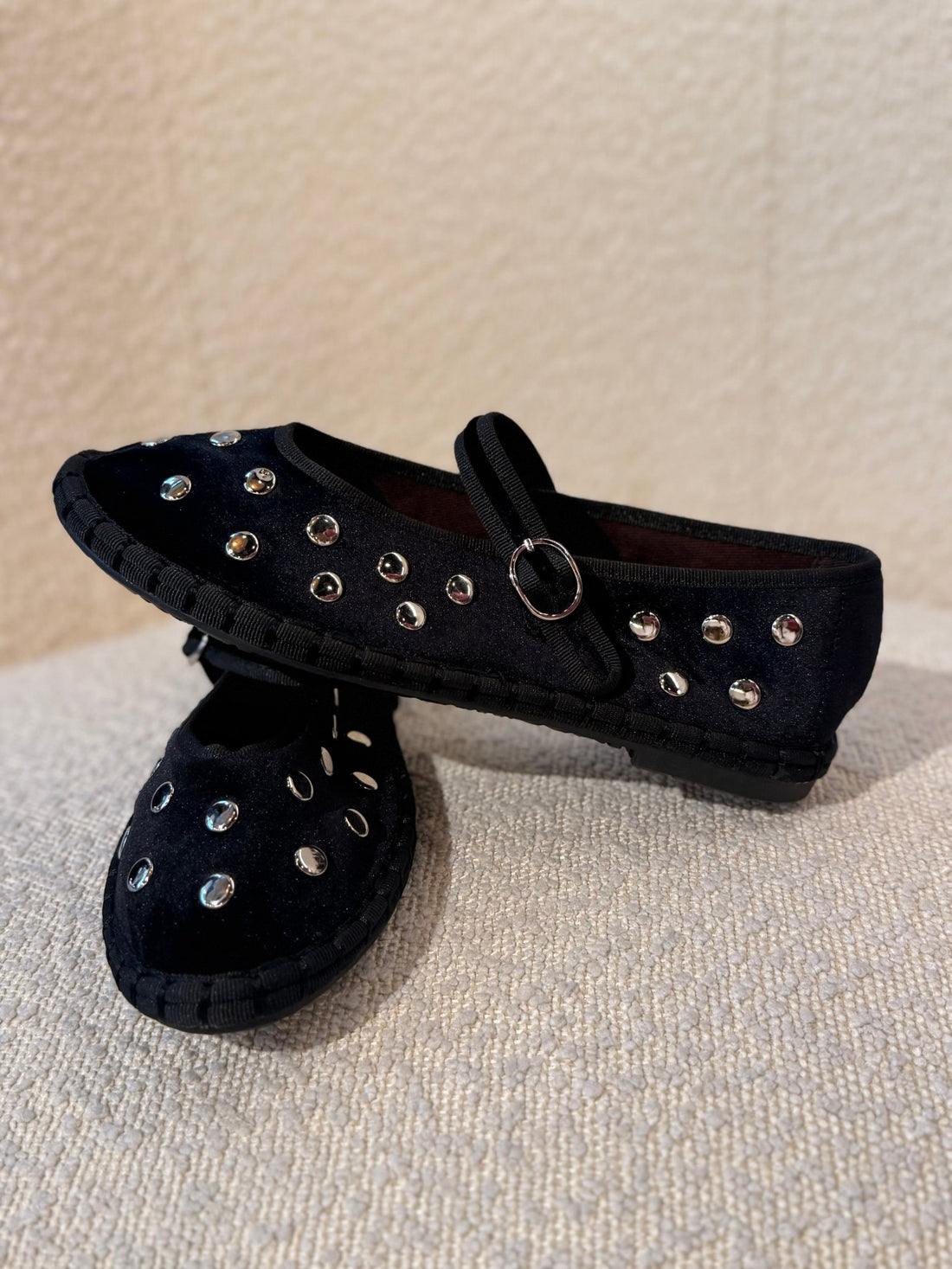 Ballerine velours noir - Léone