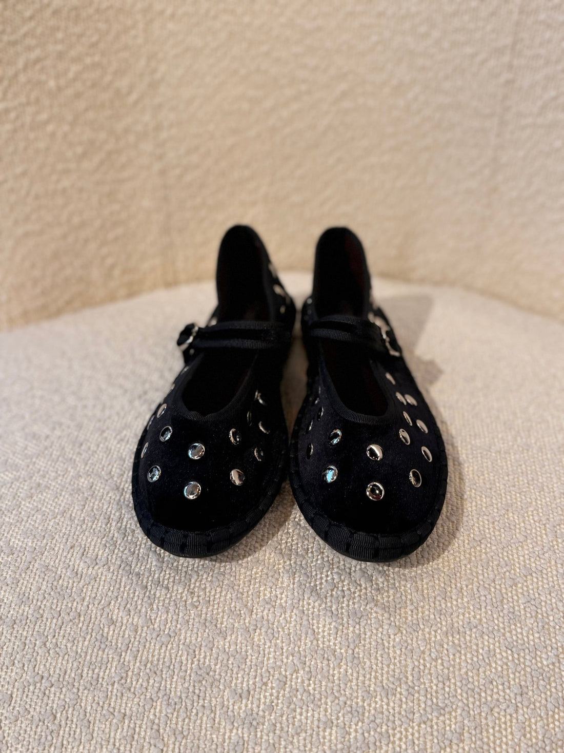 Ballerine velours noir - Léone