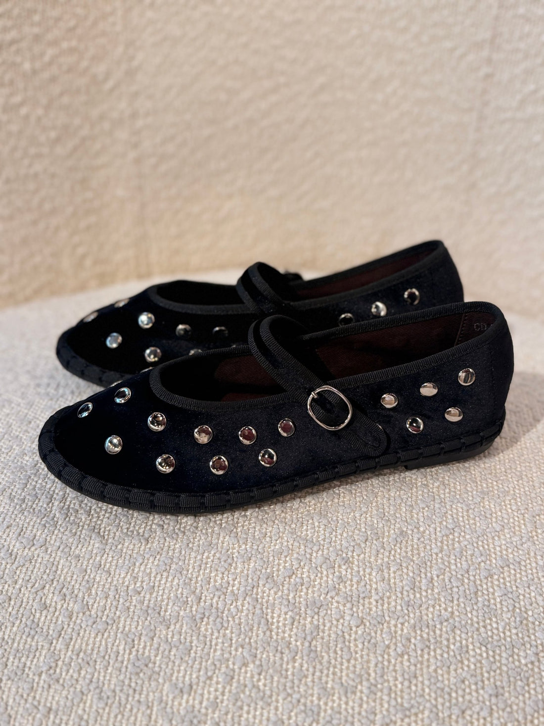 Ballerine velours noir - Léone