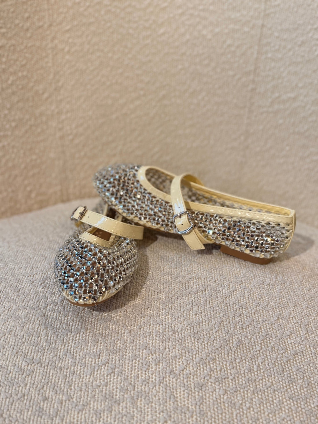 Ballerines à strass jaune - Léone