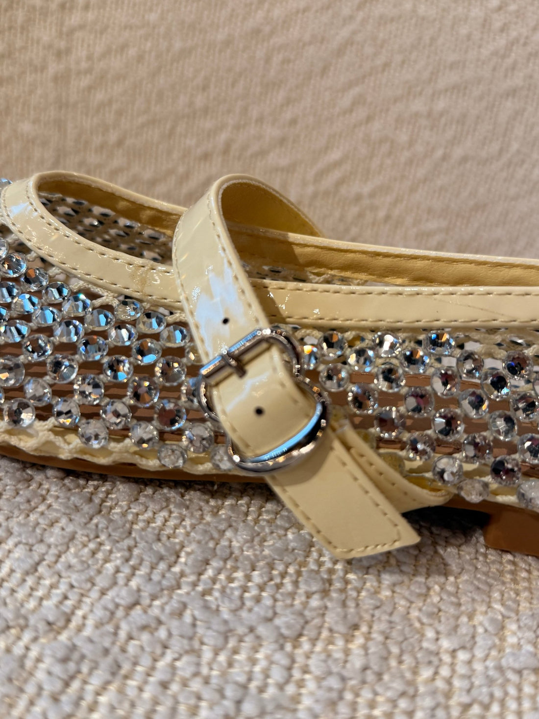 Ballerines à strass jaune - Léone