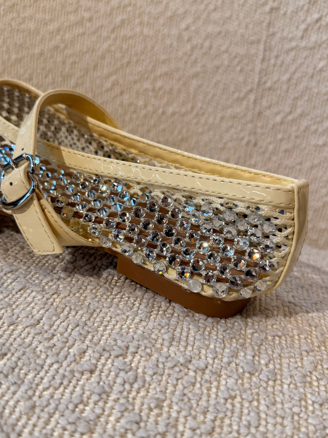 Ballerines à strass jaune - Léone