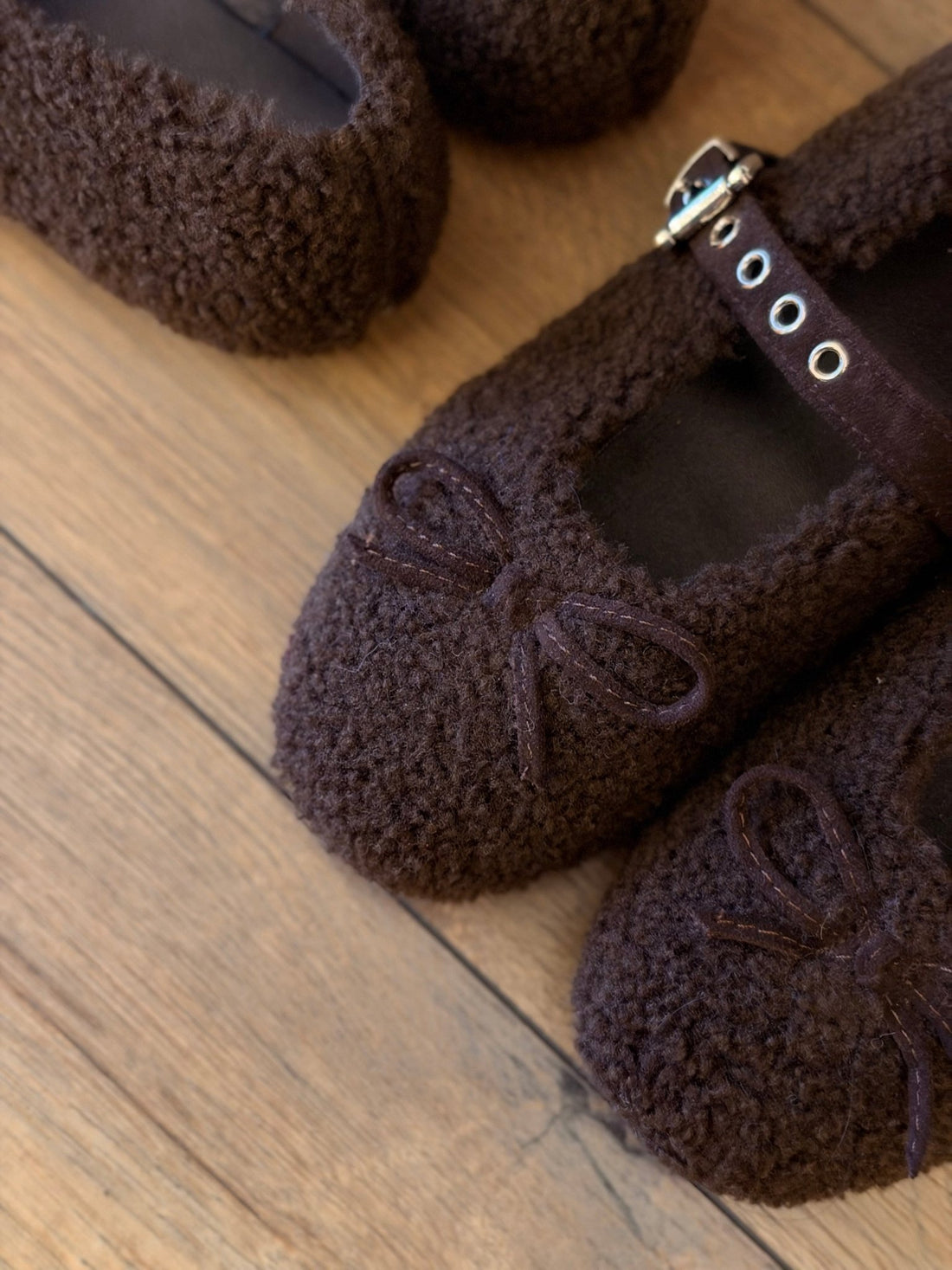 Ballerines mouton marron - Léone