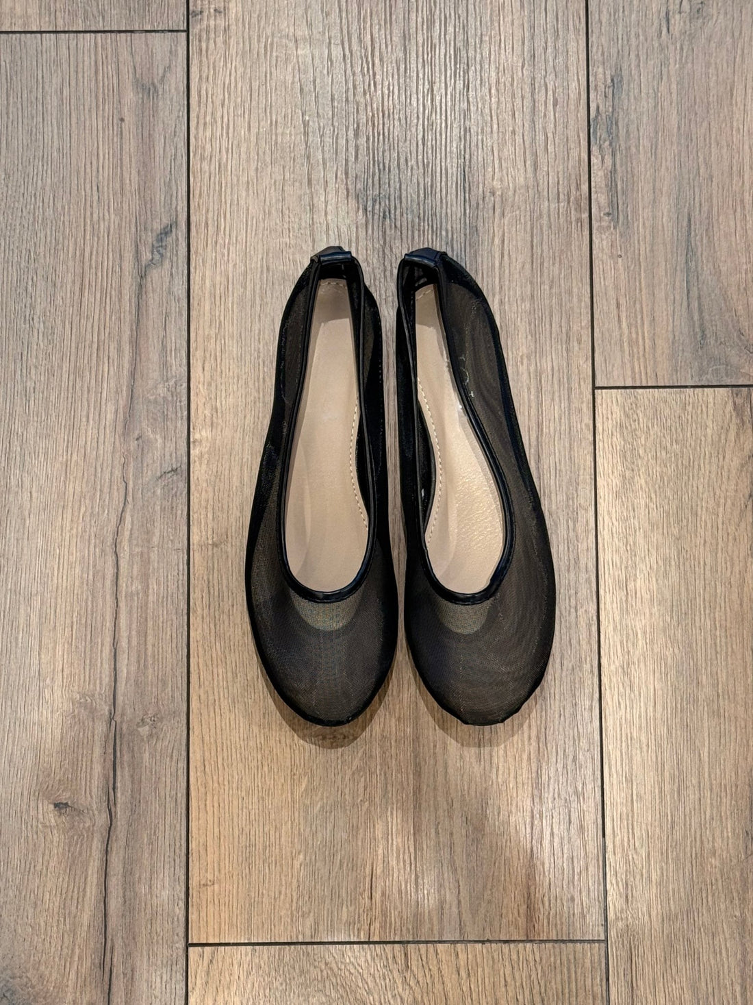 Ballerines noires en tulle - Léone