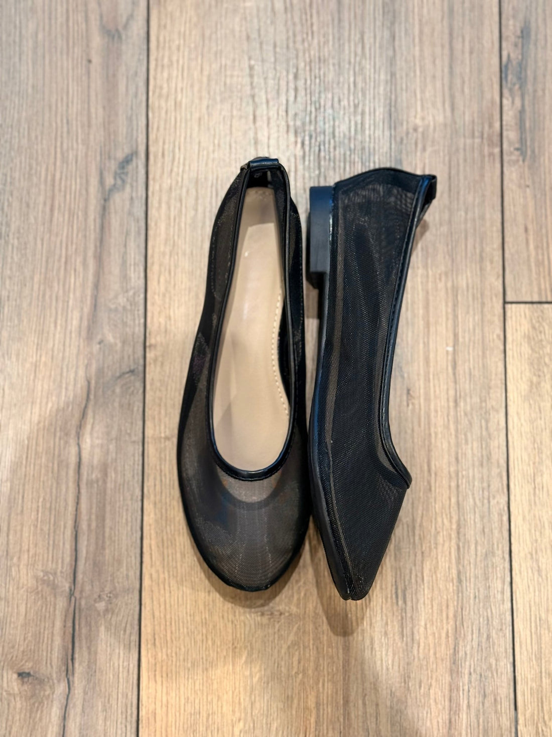 Ballerines noires en tulle - Léone