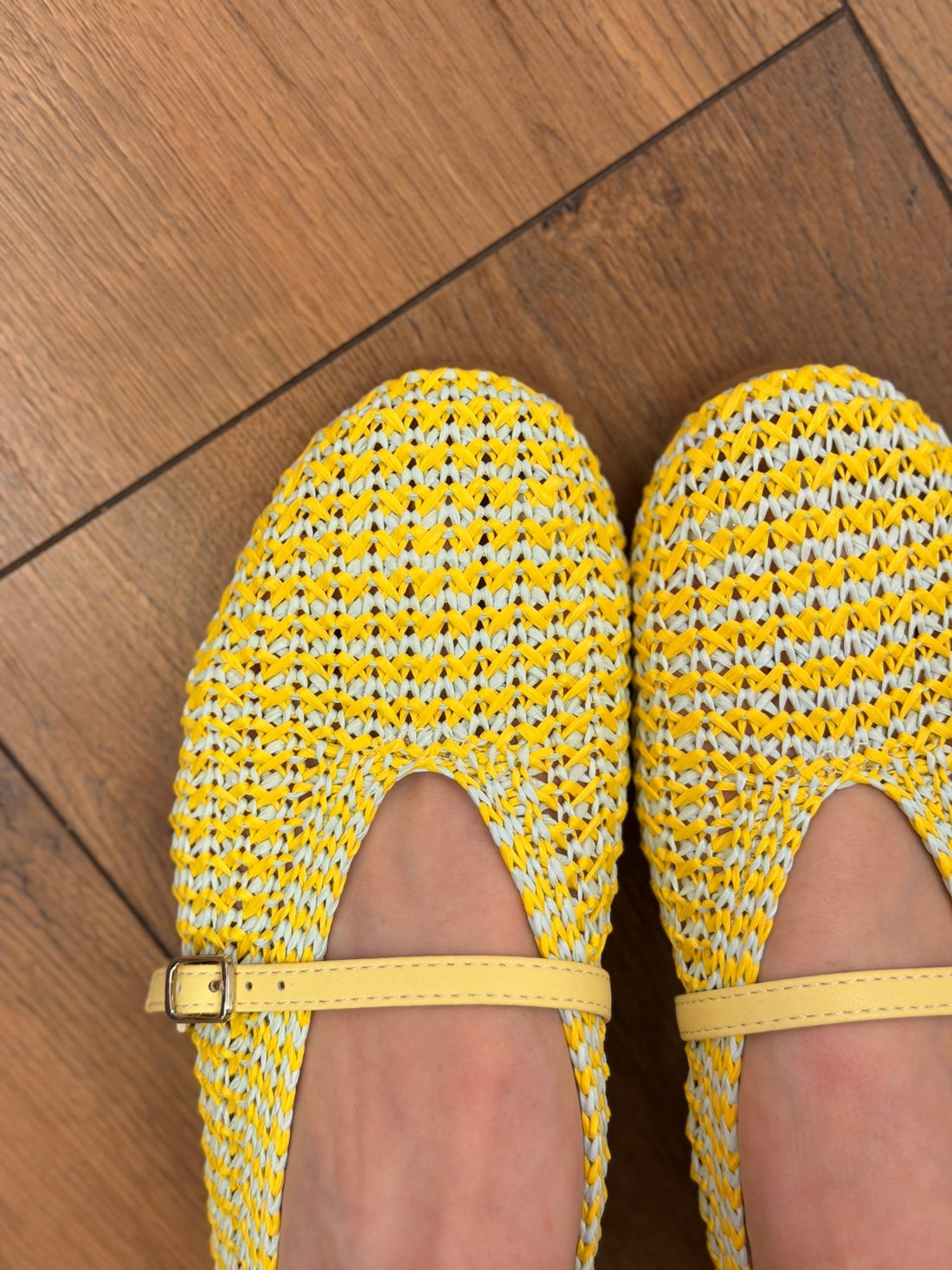 Ballerines tissees jaunes - Léone