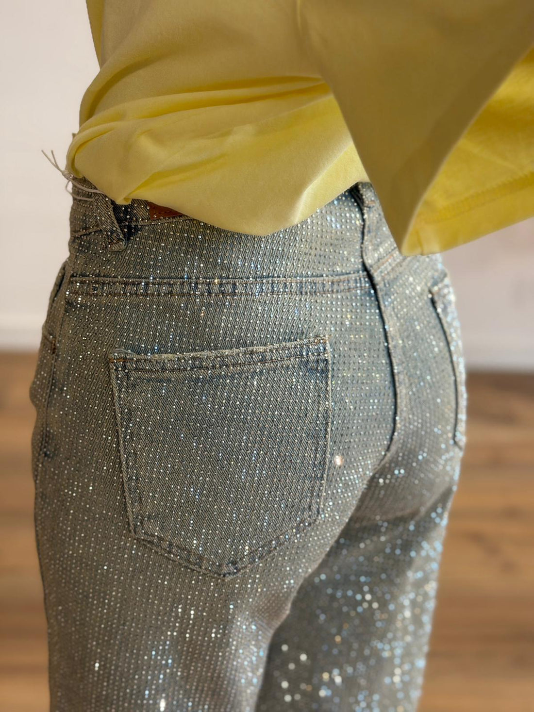 Bermuda à strass Miza - Léone