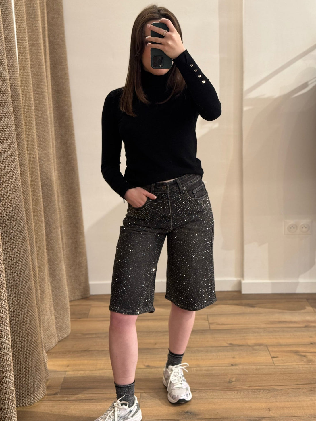 Bermuda en jean LINE - Léone