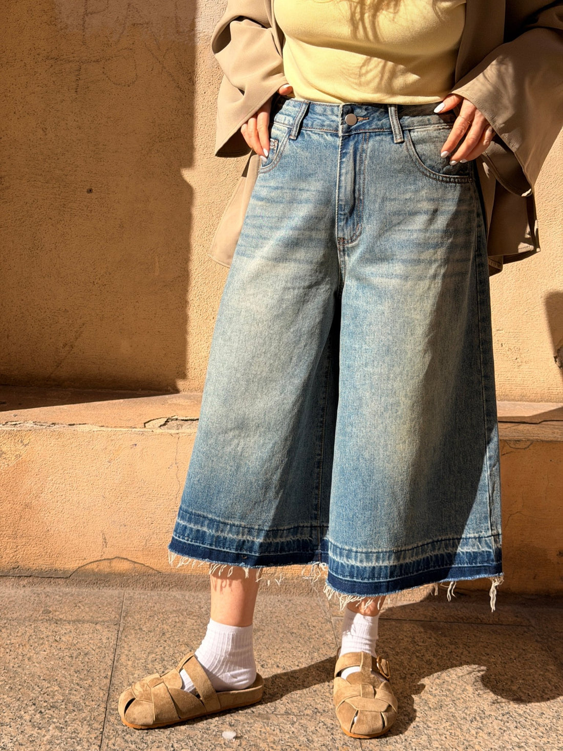 Bermuda en jean Raf - Léone