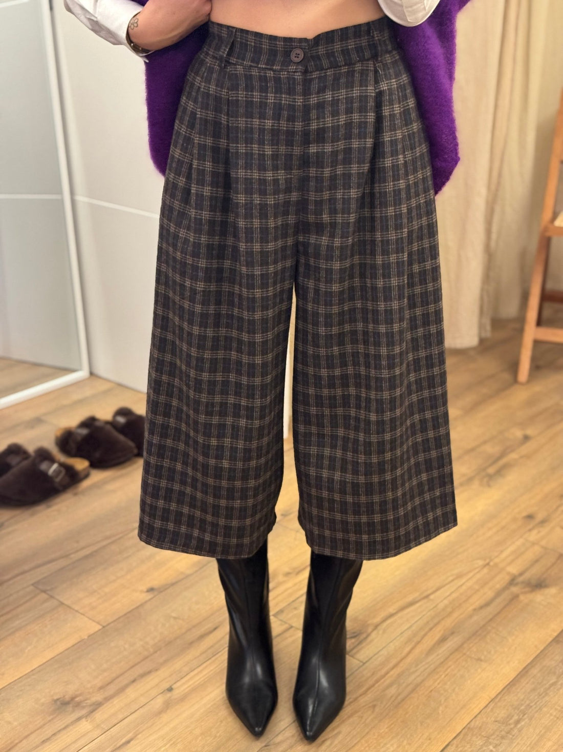 Bermuda suzon marron - Léone