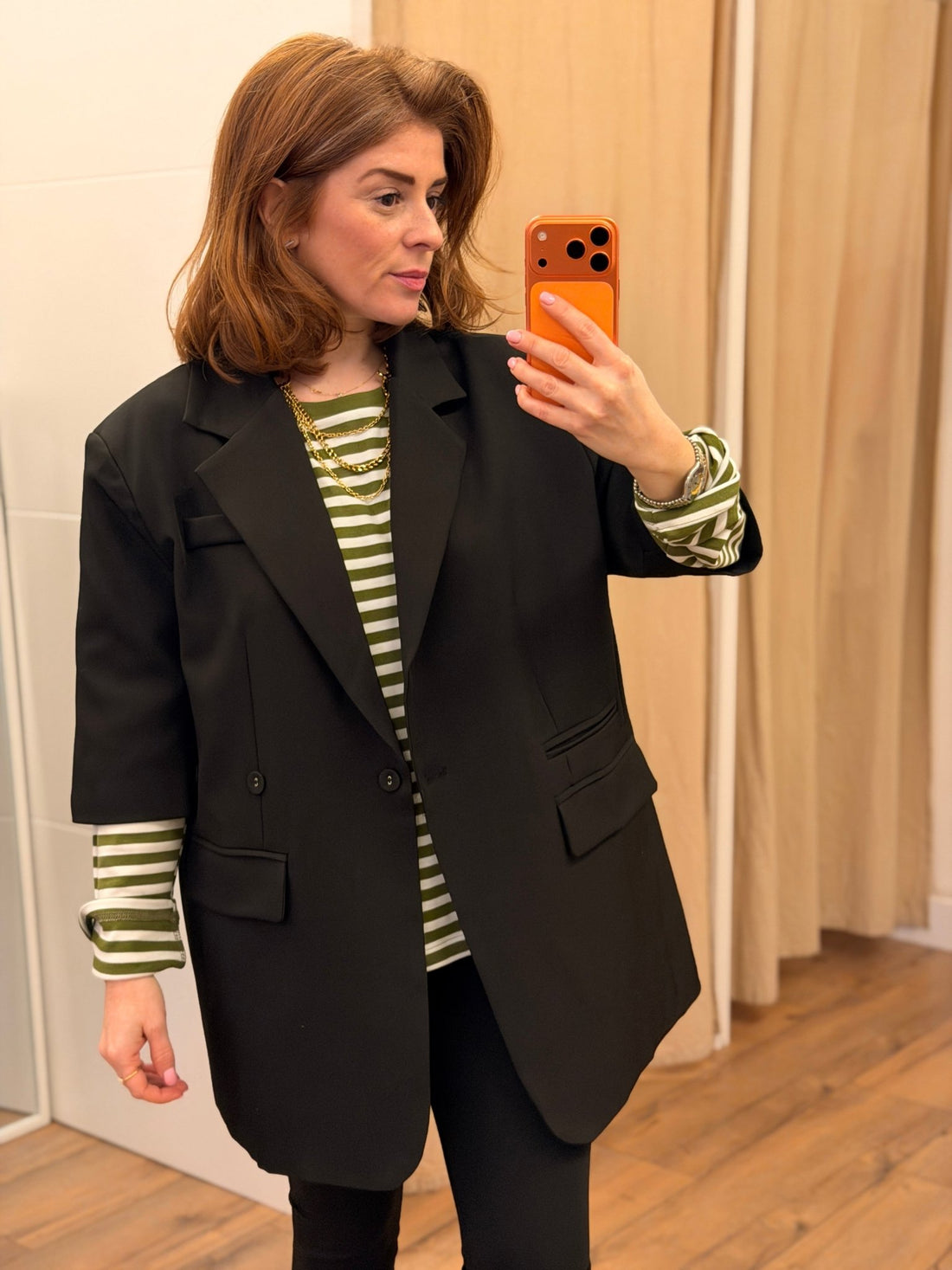 Blazer Denitsa noir - Léone