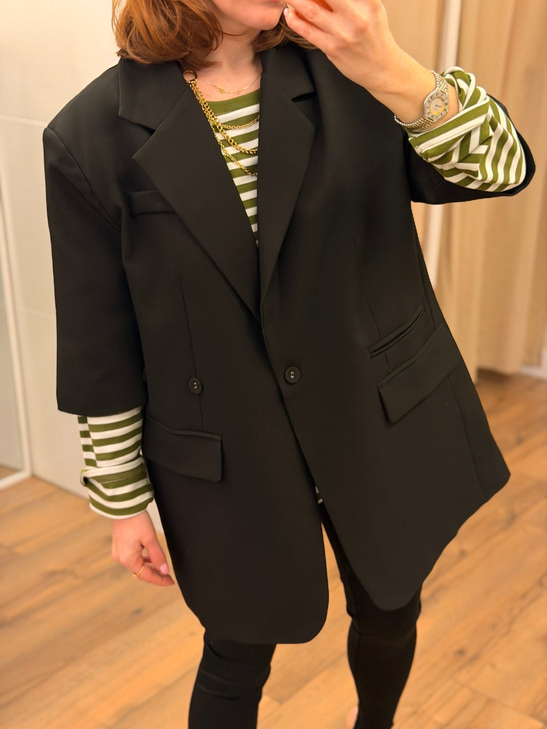 Blazer Denitsa noir - Léone