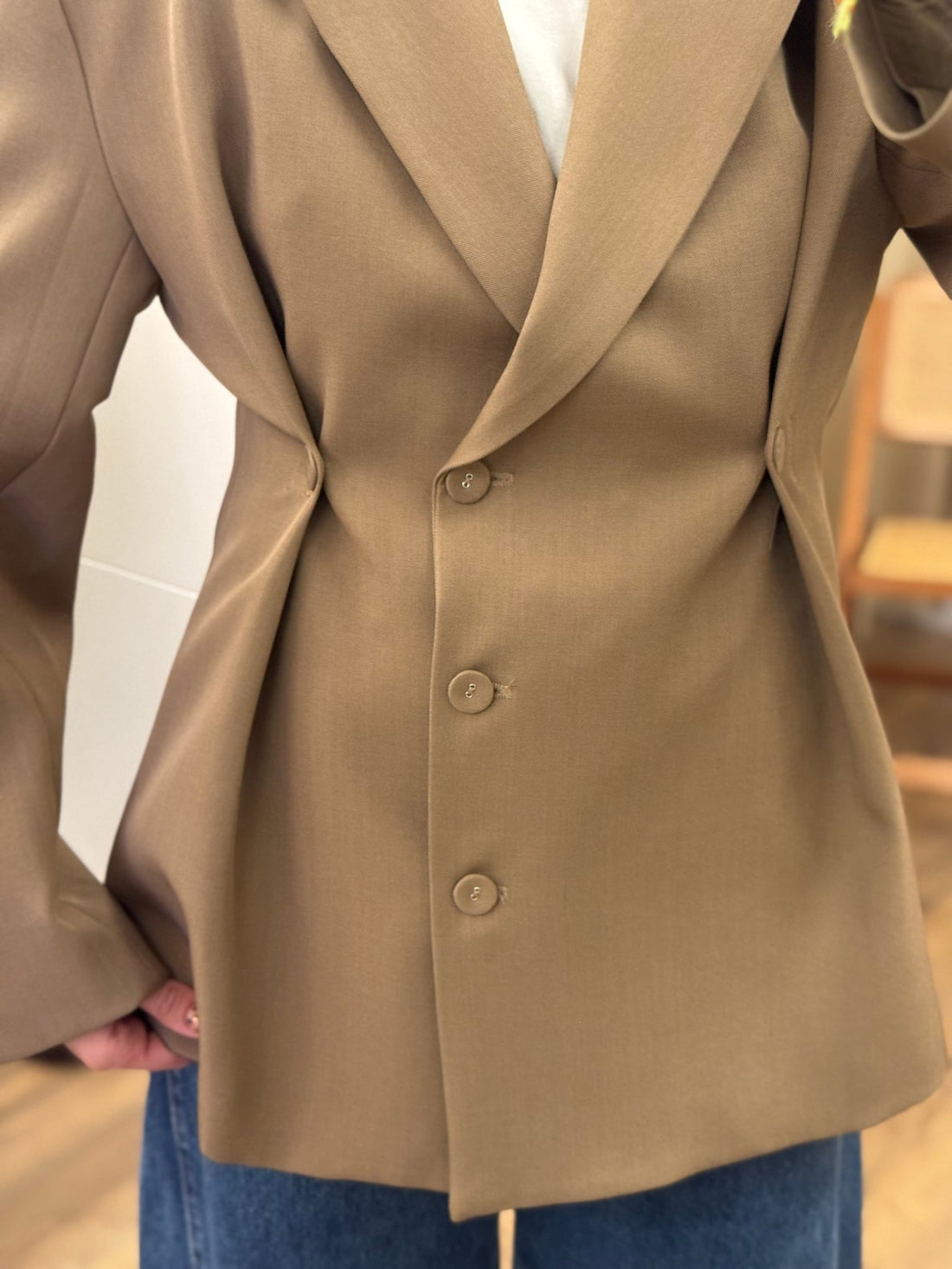 Blazer derrik taupe - Léone