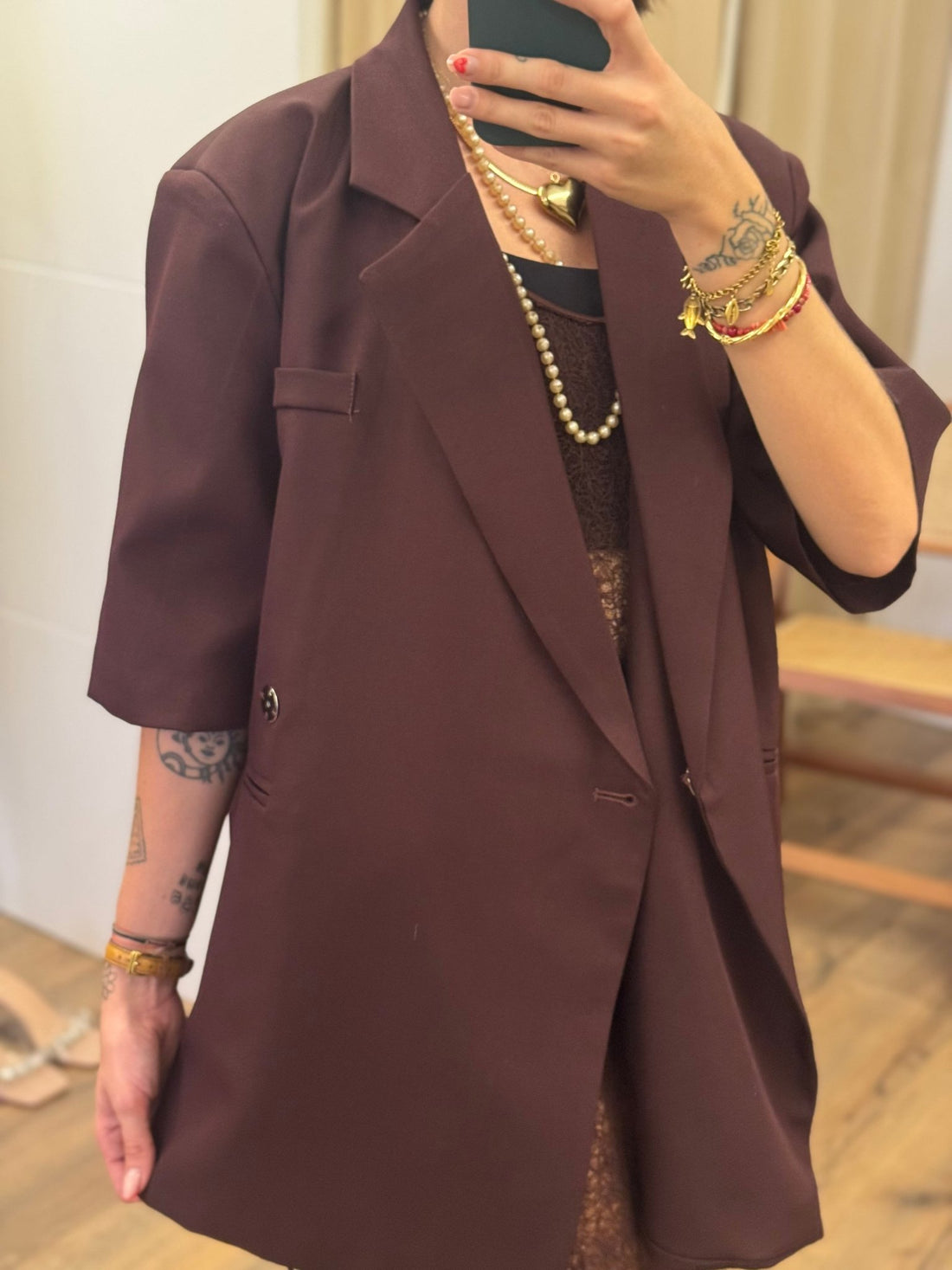 Blazer Eddy bordeaux - Léone