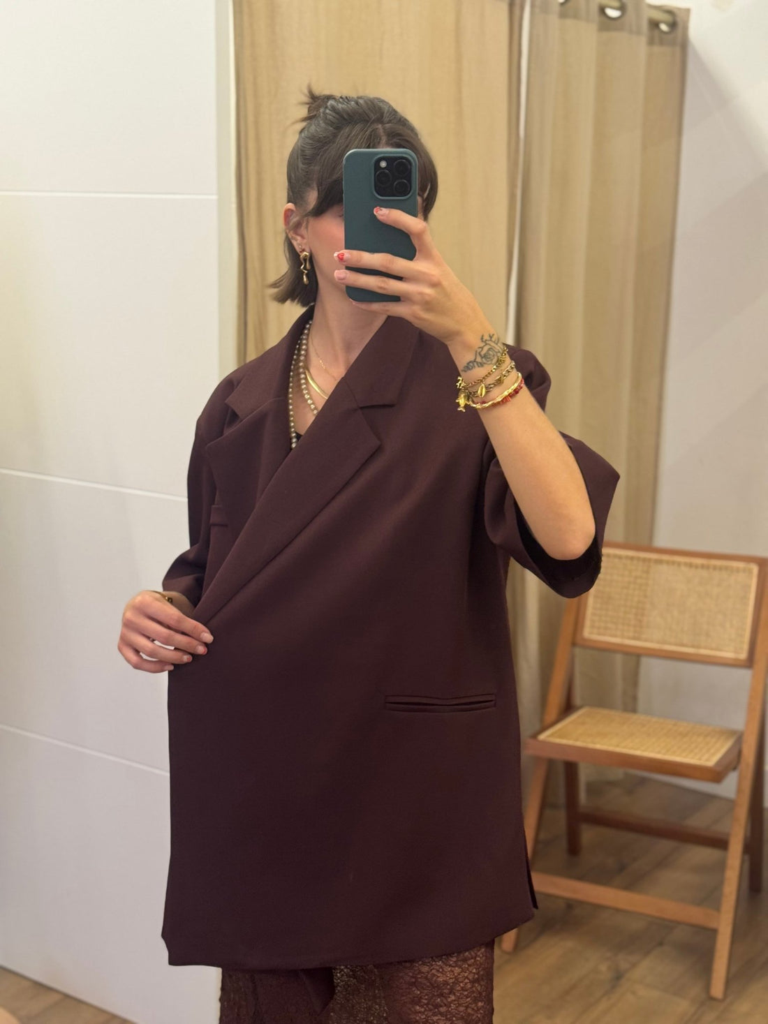 Blazer Eddy bordeaux - Léone