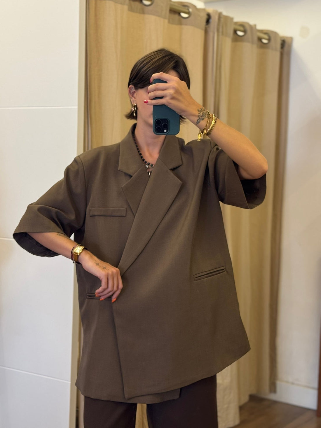Blazer Eddy marron - Léone
