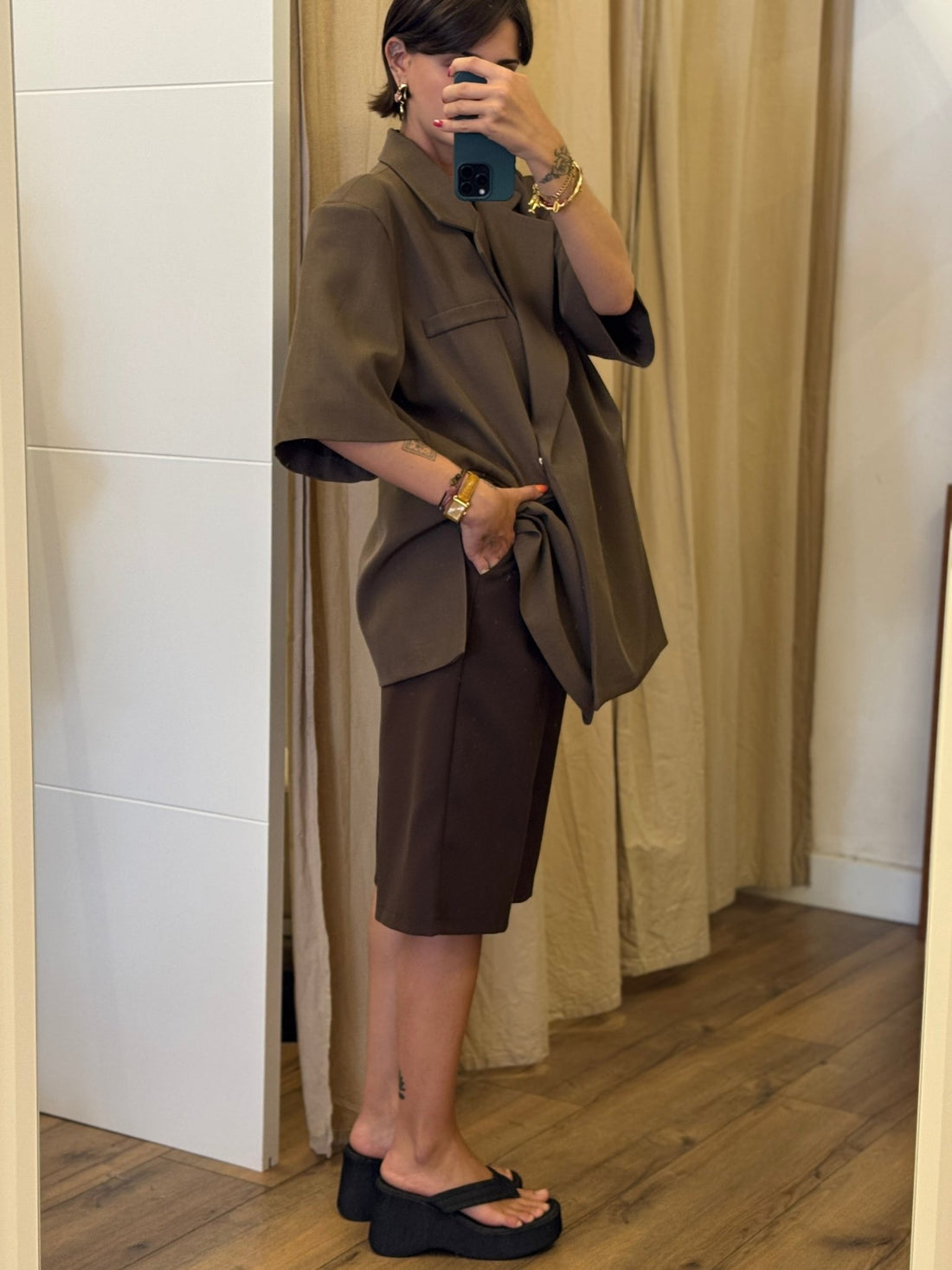 Blazer Eddy marron - Léone