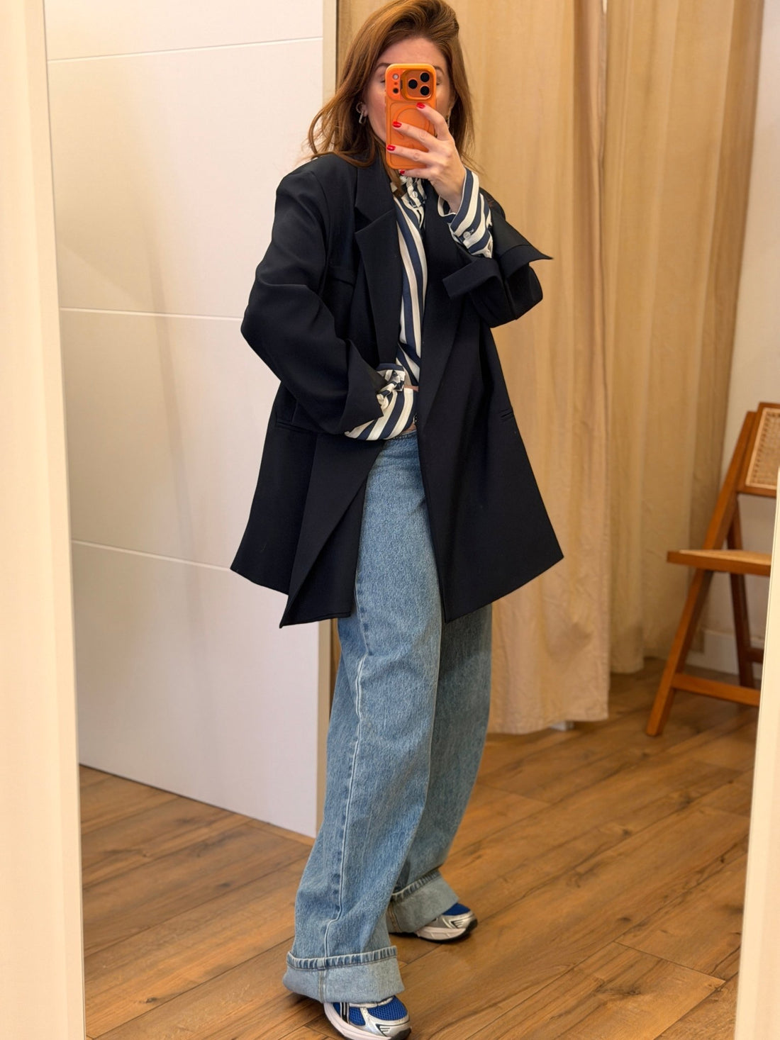 Blazer pinky bleu marine - Léone