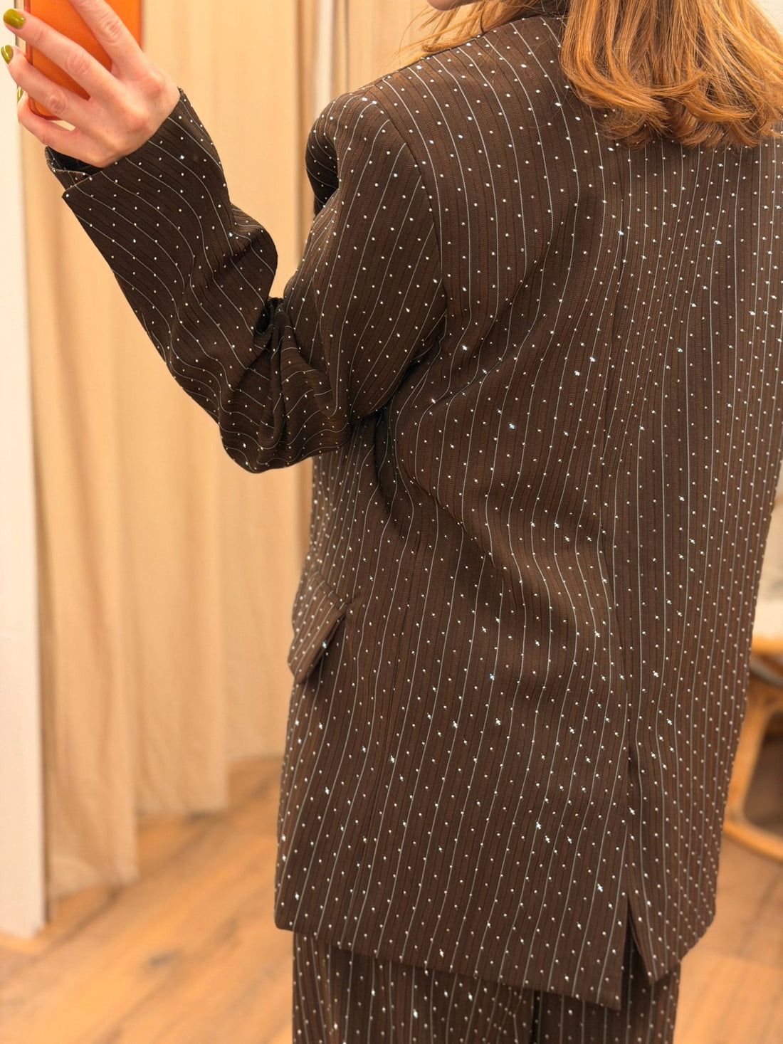 Blazer Spencer marron - Léone