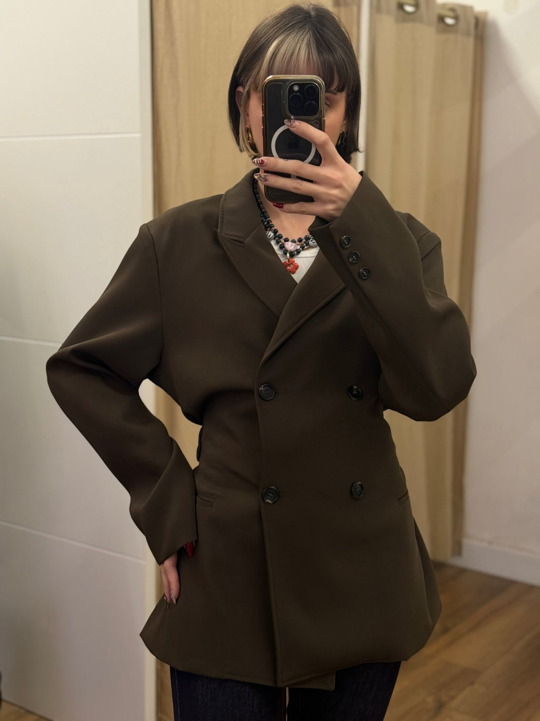 Blazer tina chocolat - Léone