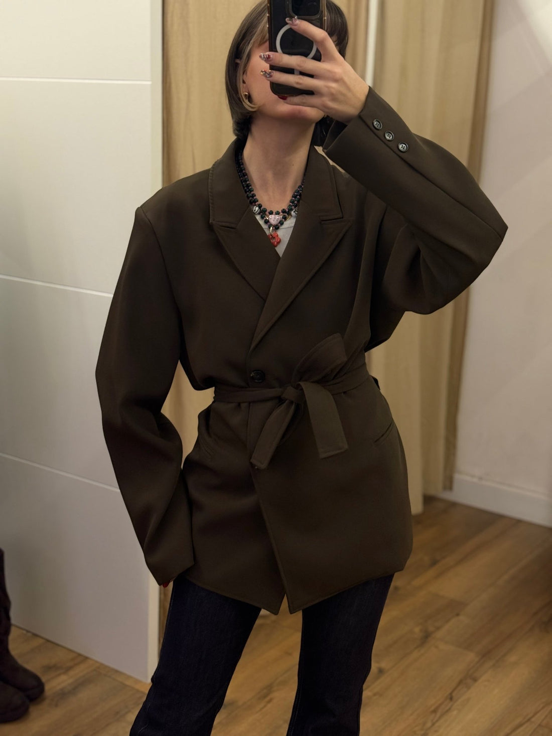 Blazer tina chocolat - Léone