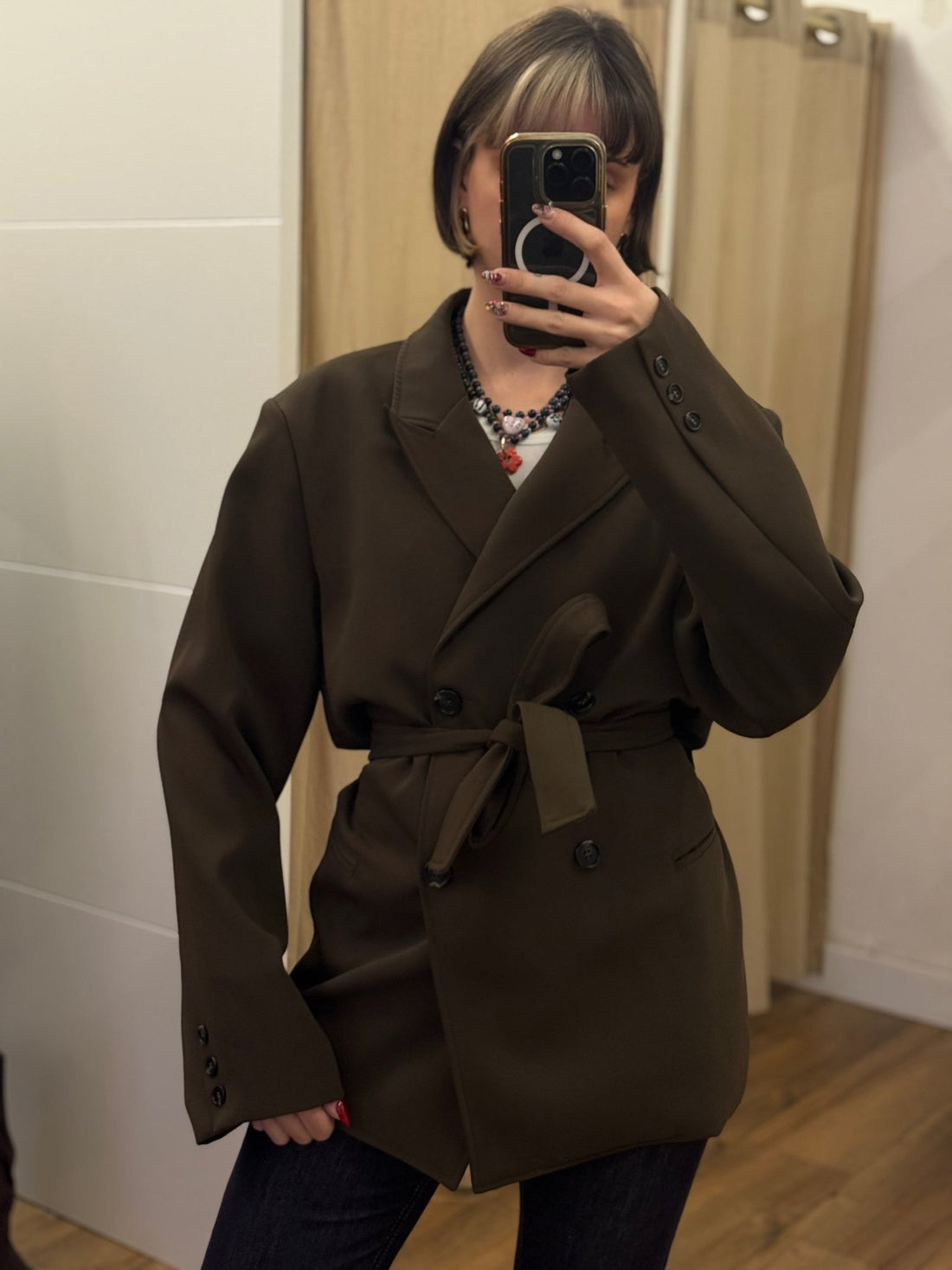 Blazer tina chocolat - Léone