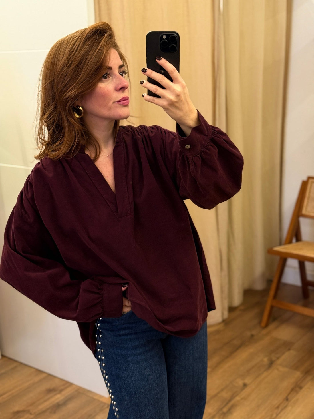 Blouse Dany prune - Léone