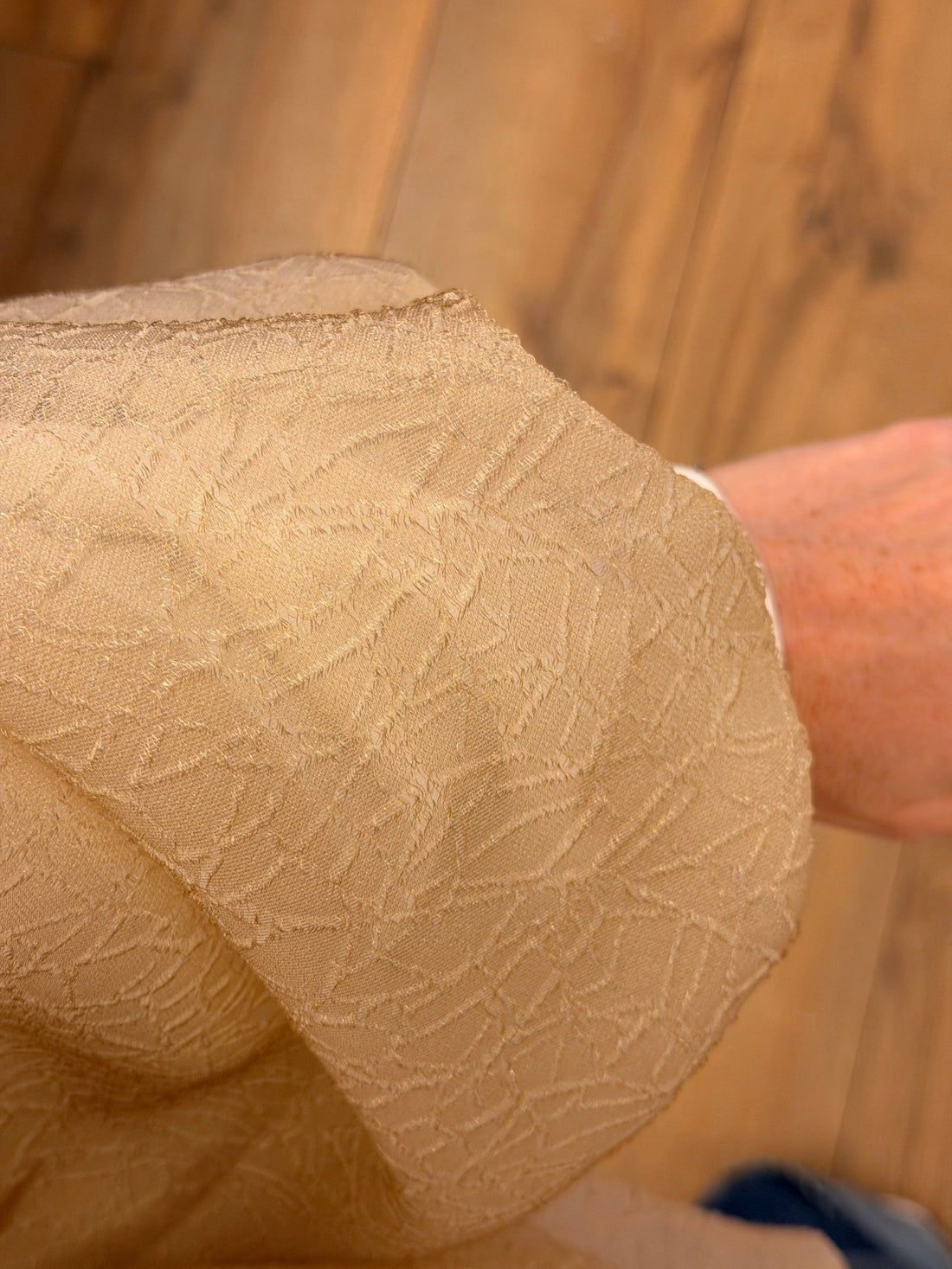 Bomber blanc organza beige - Léone