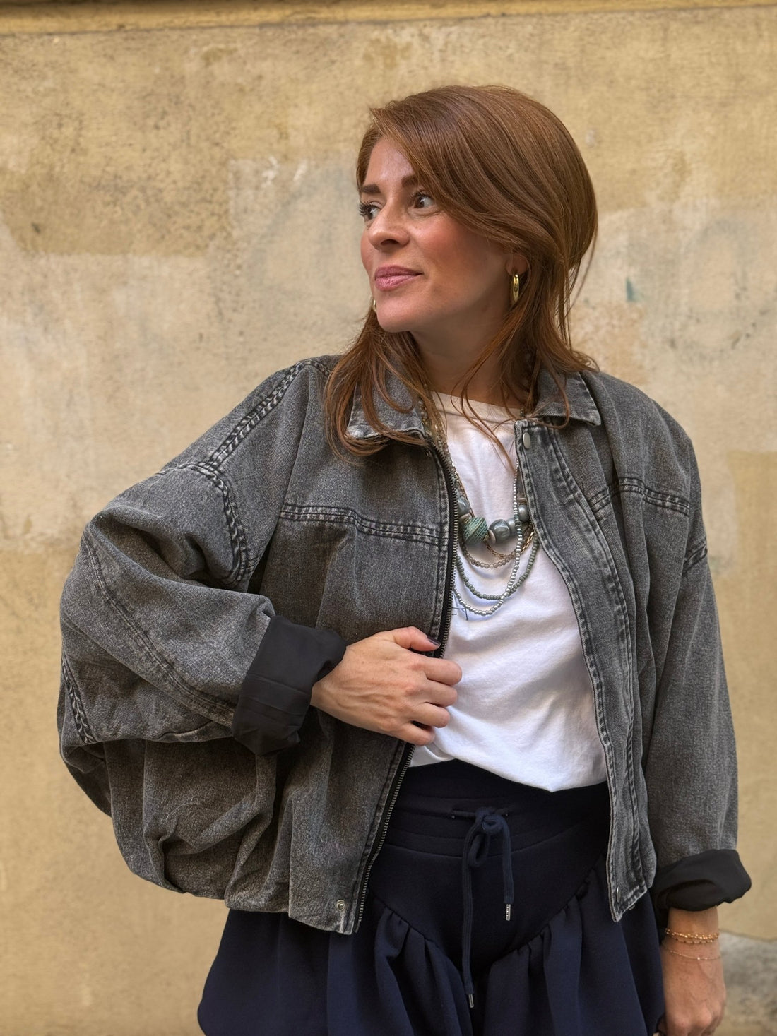 Bombers Carla gris - Léone