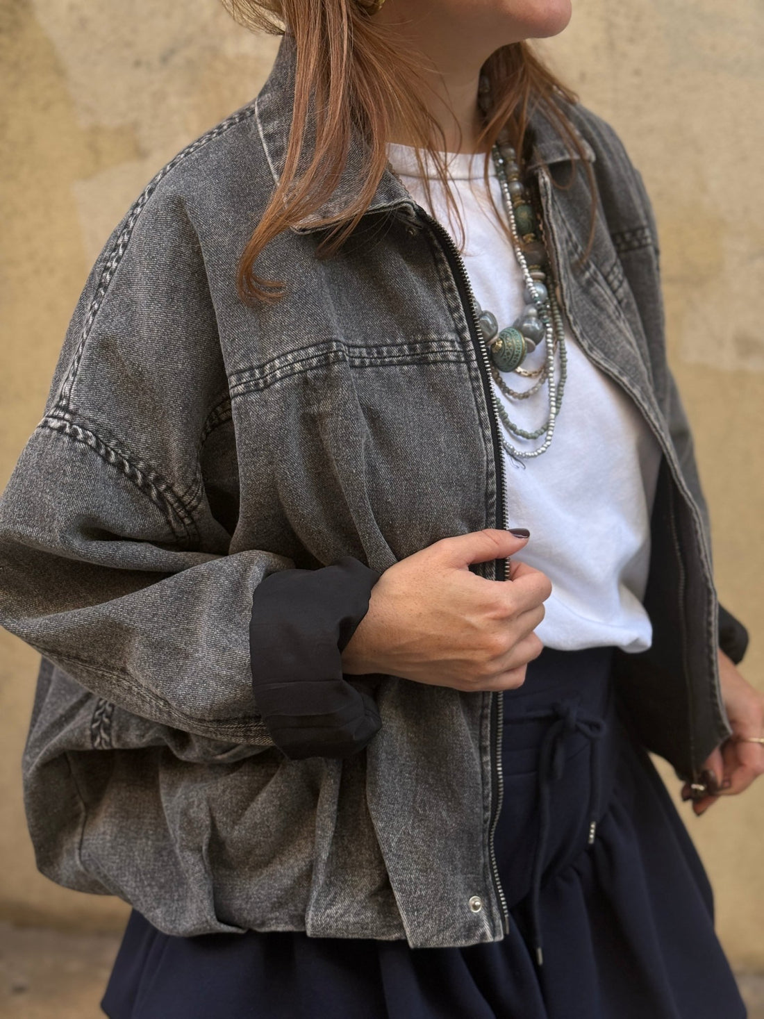 Bombers Carla gris - Léone
