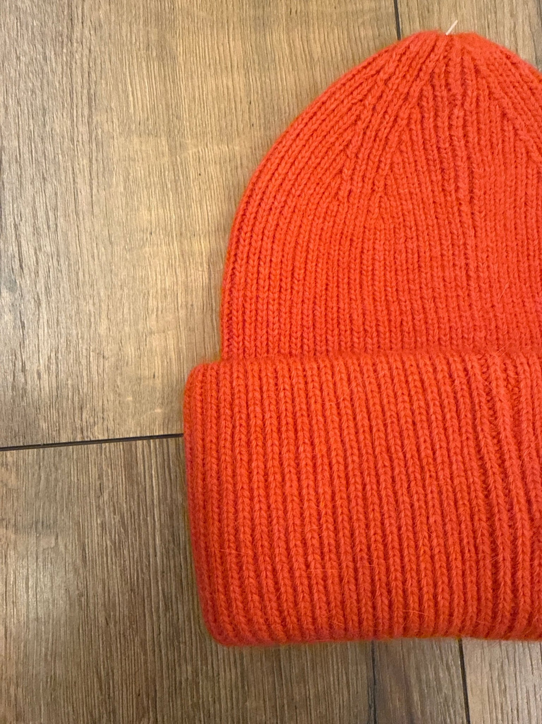 Bonnet en laine orange - Léone