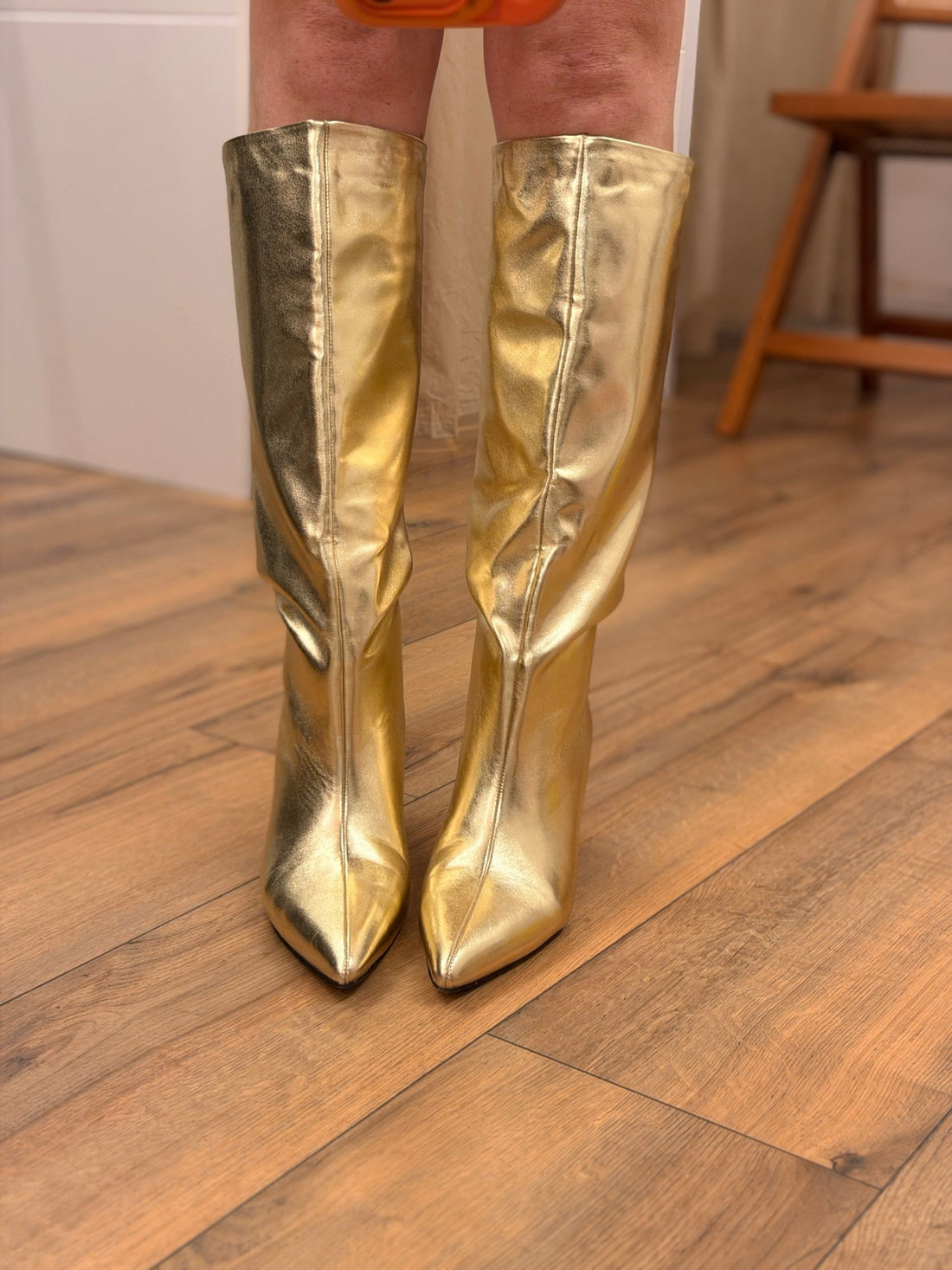 Bottes dorees petit talon - Léone