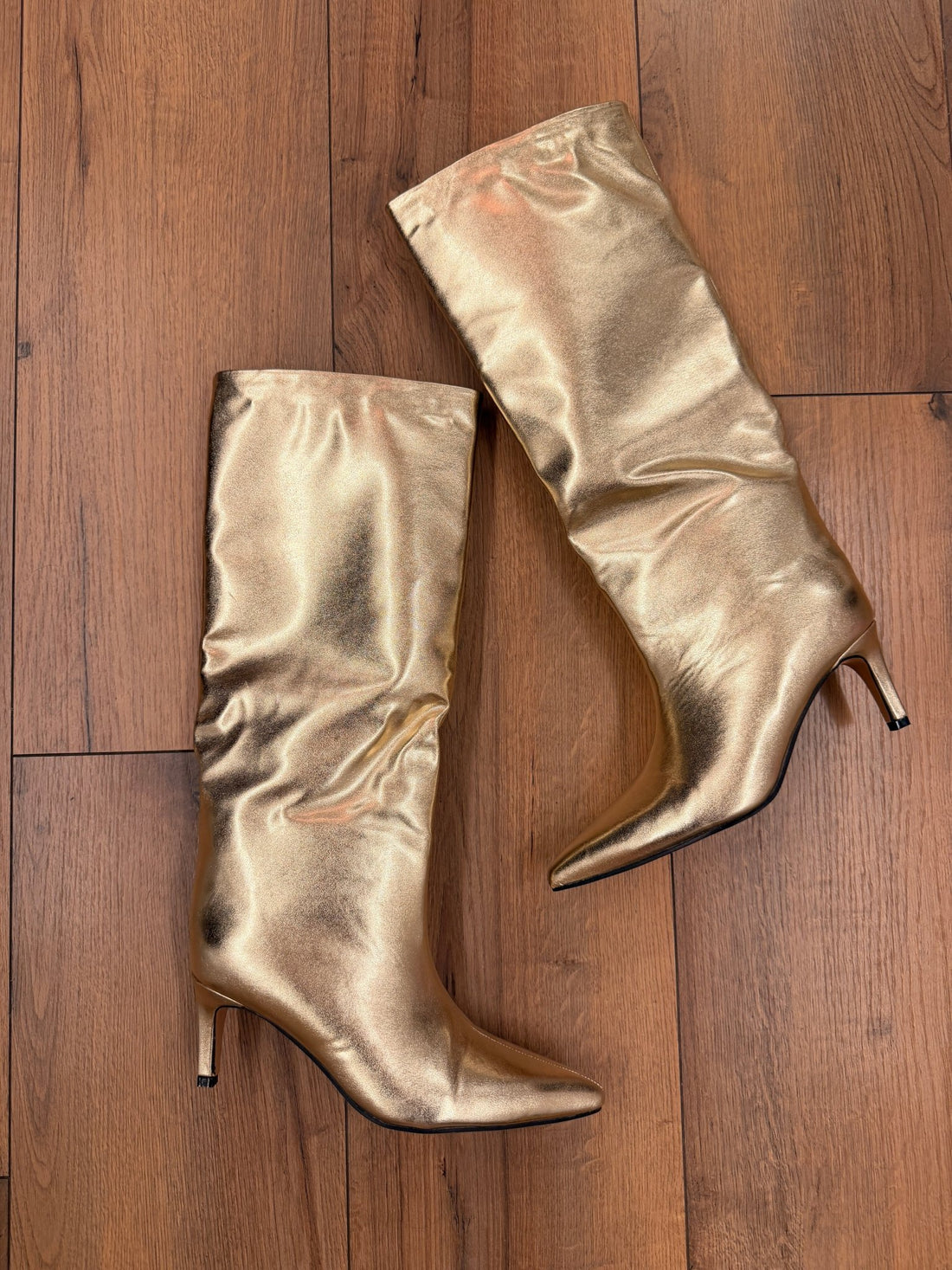 Bottes dorees petit talon - Léone