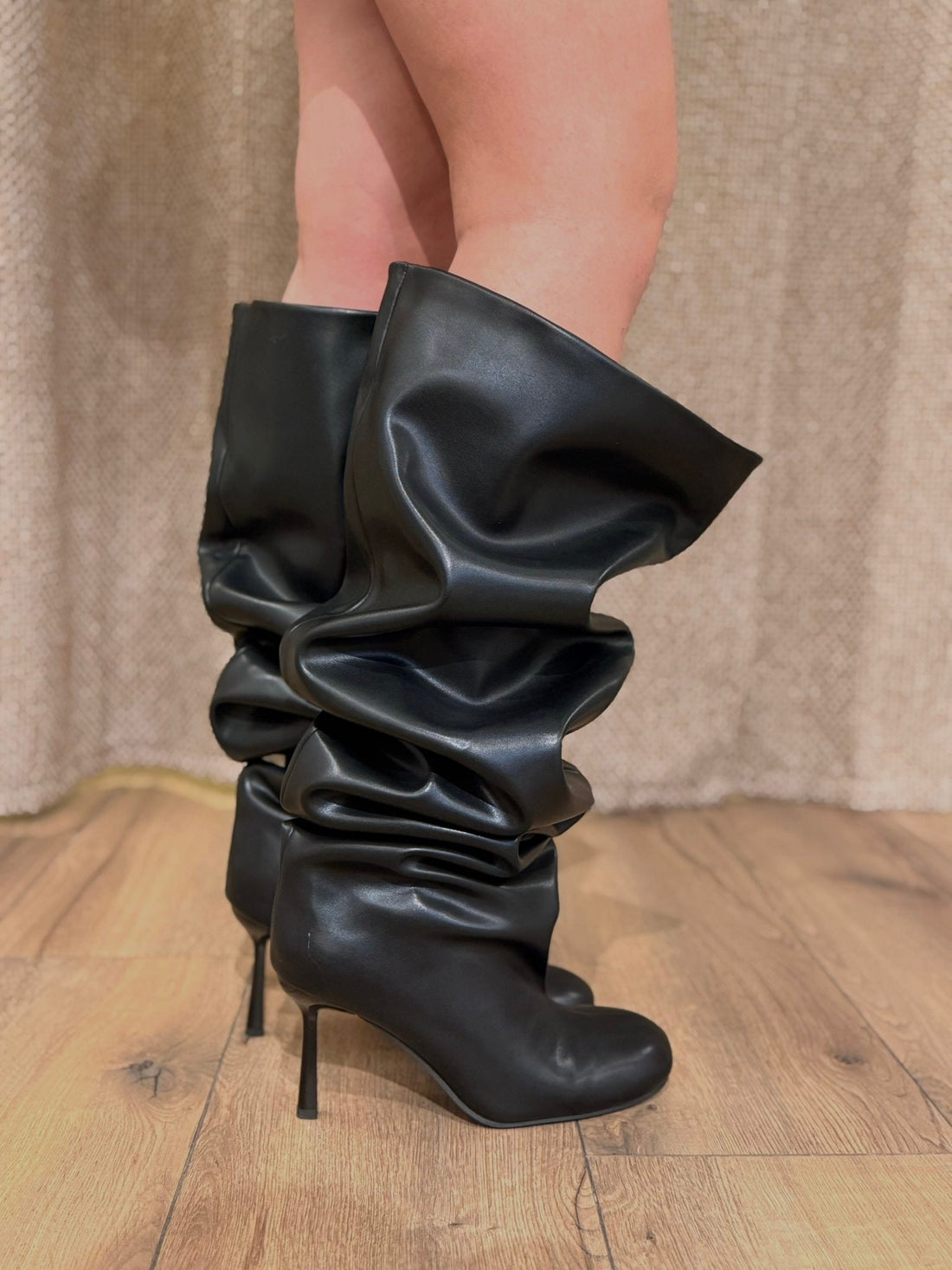 Bottes noir bout rond - Léone