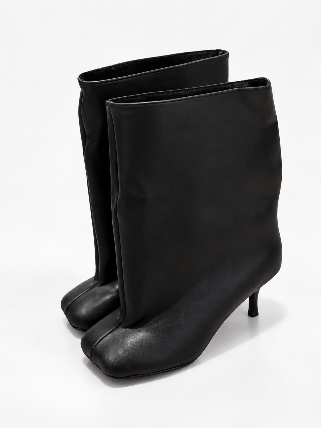 Bottines noires a talon - Léone