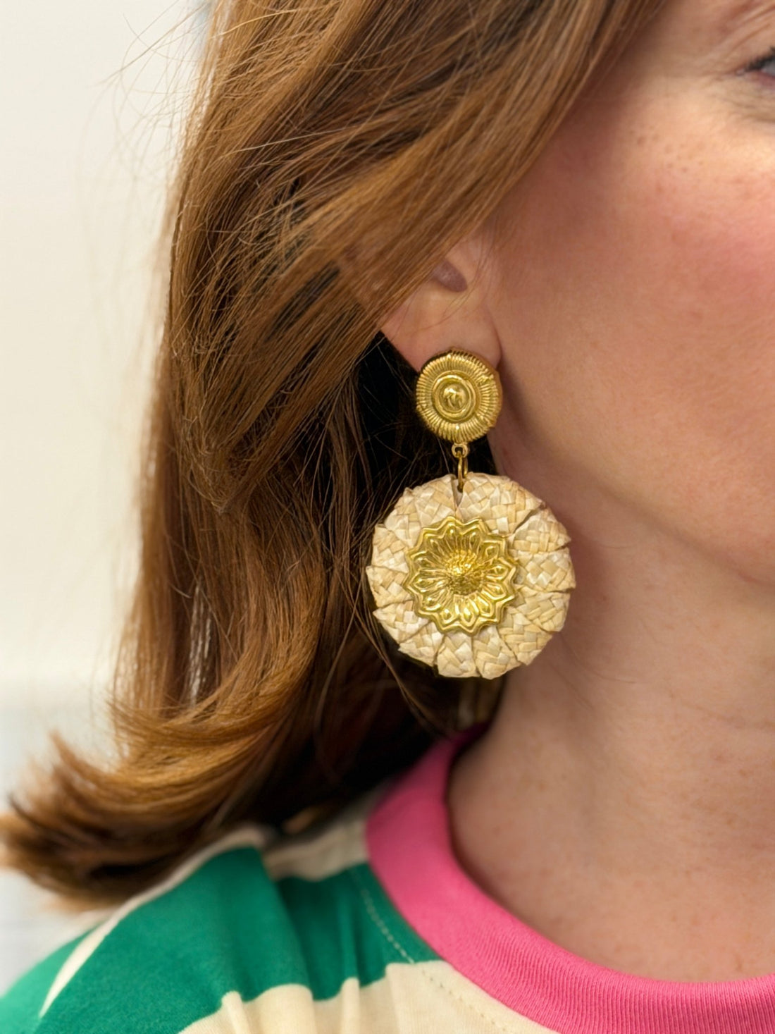 Boucles paille et or - Léone