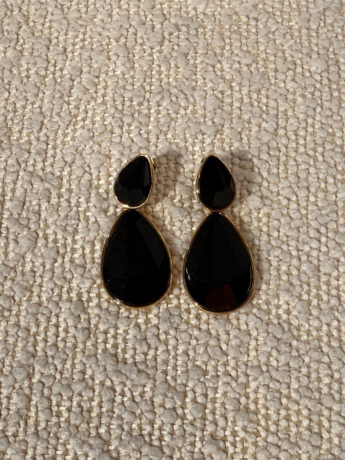 BOUCLES PENDANTES NOIRES - Léone