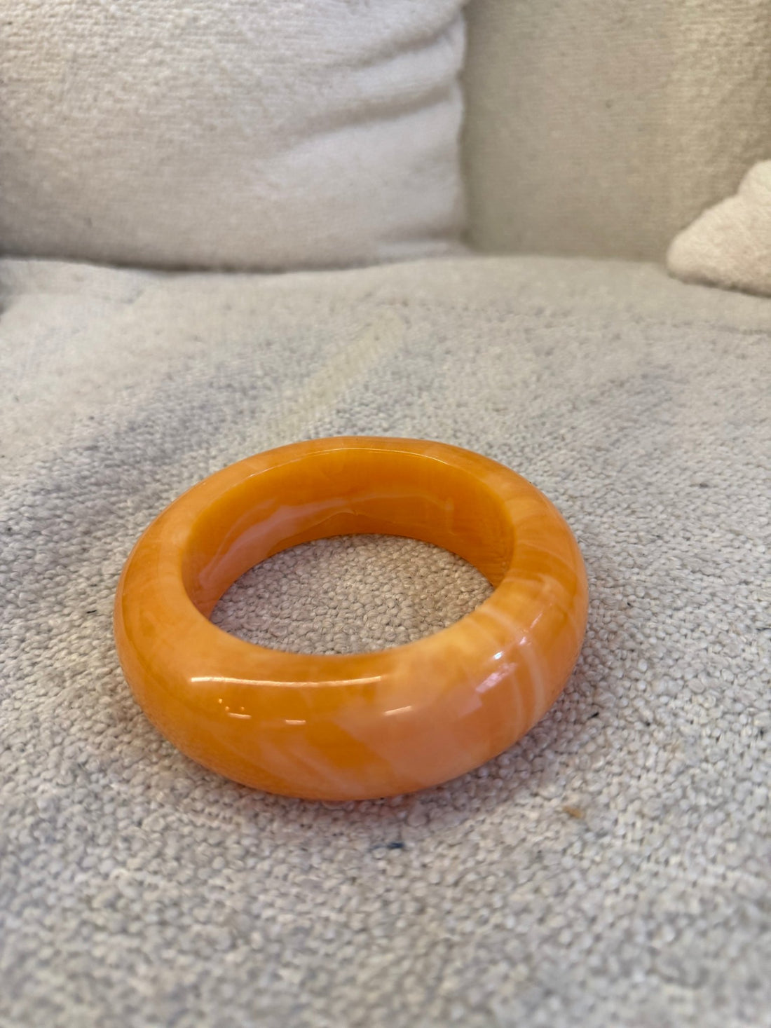 Bracelet résine orange 2 - Léone
