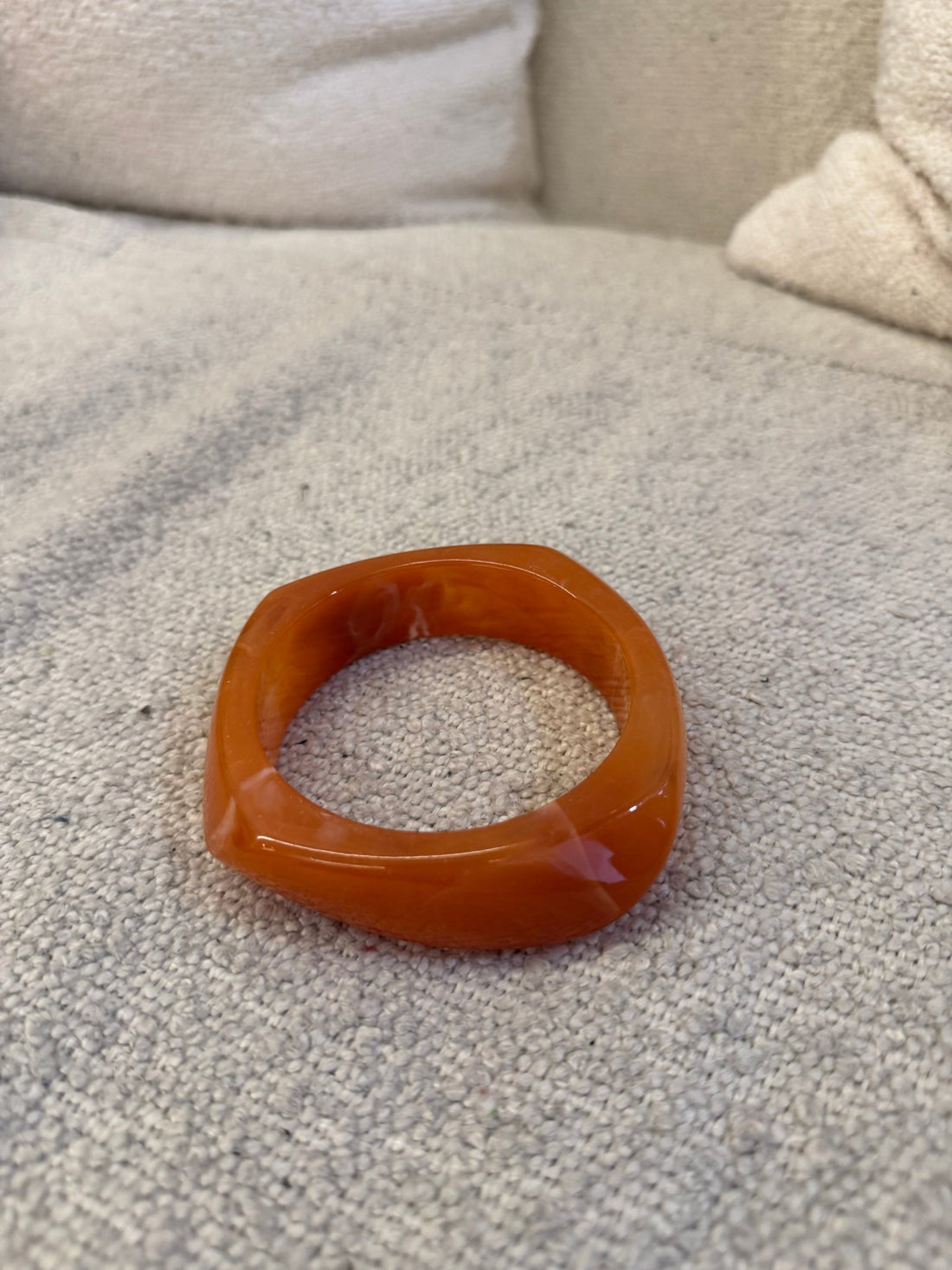 Bracelet résine orange 3 - Léone