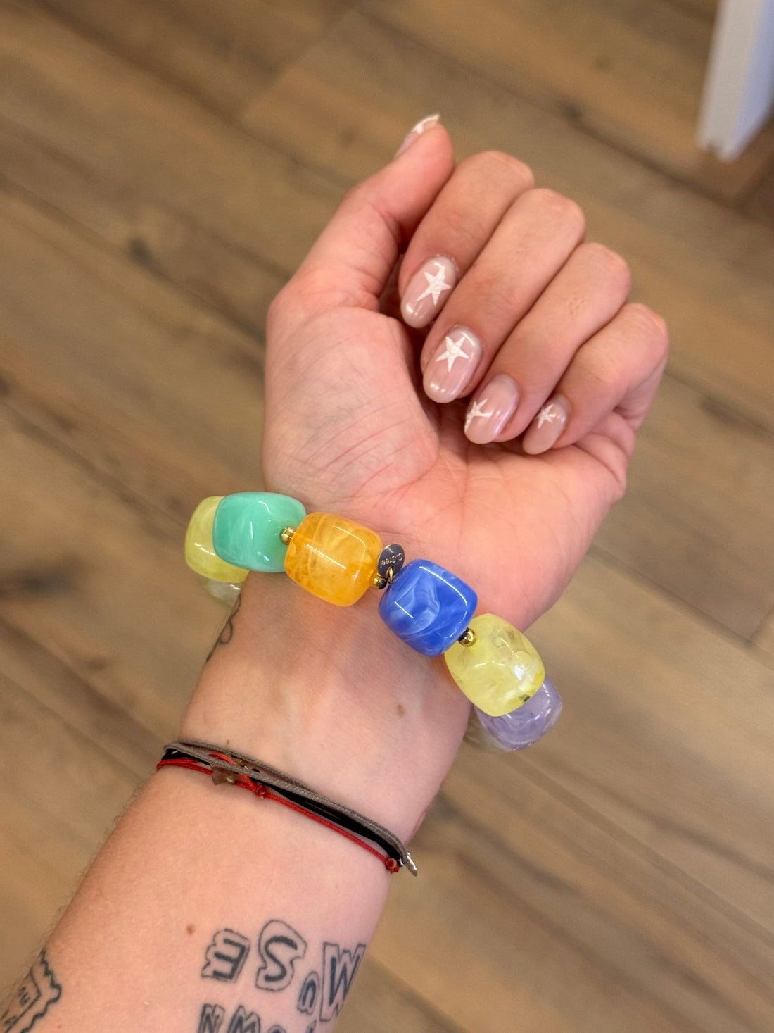 Bracelet style pierres multicolores - Léone